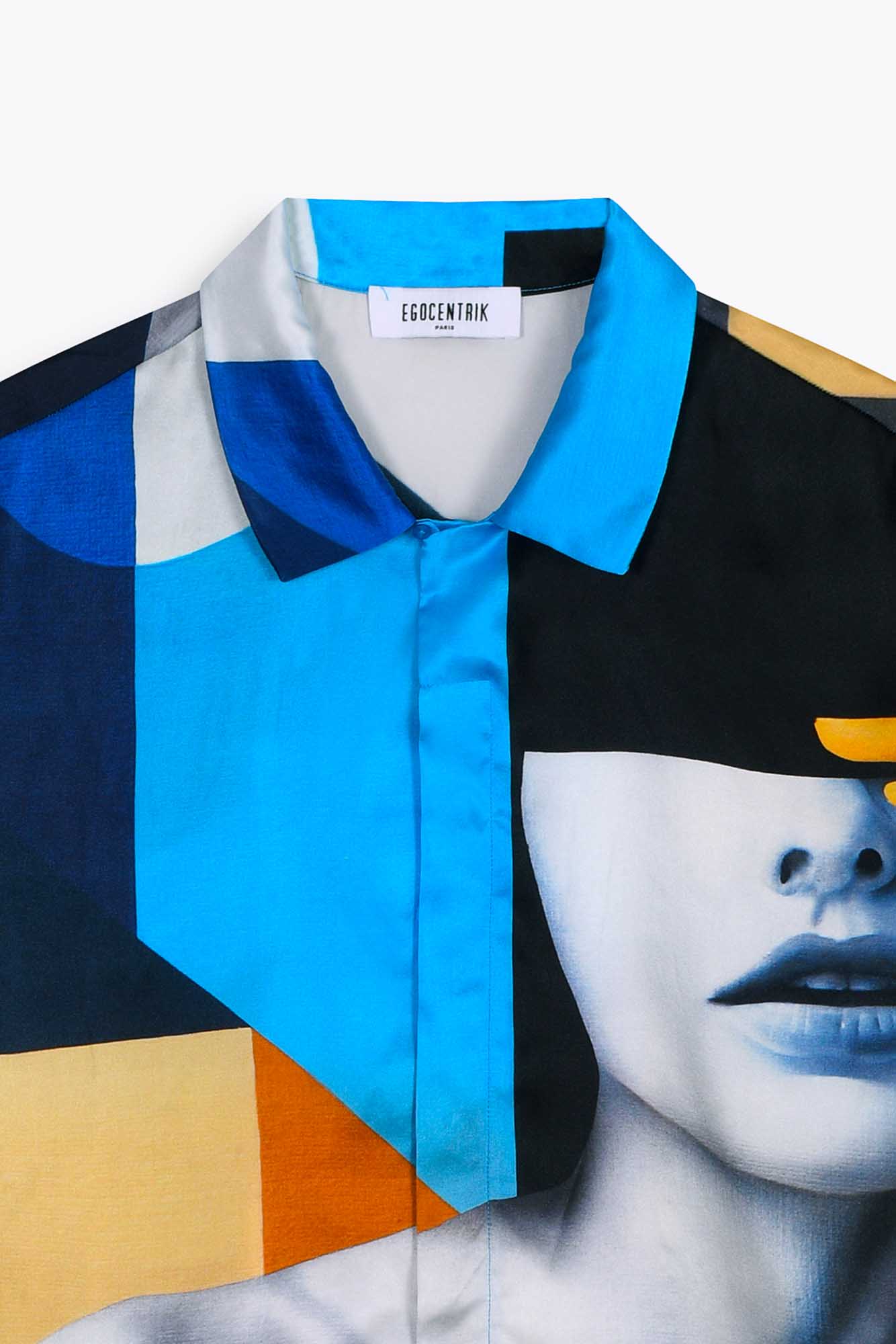 Chemise femme en soie manches courtes "Riviera"