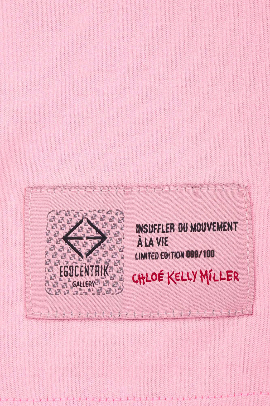 T-shirt en coton pima et soie "Chloe"