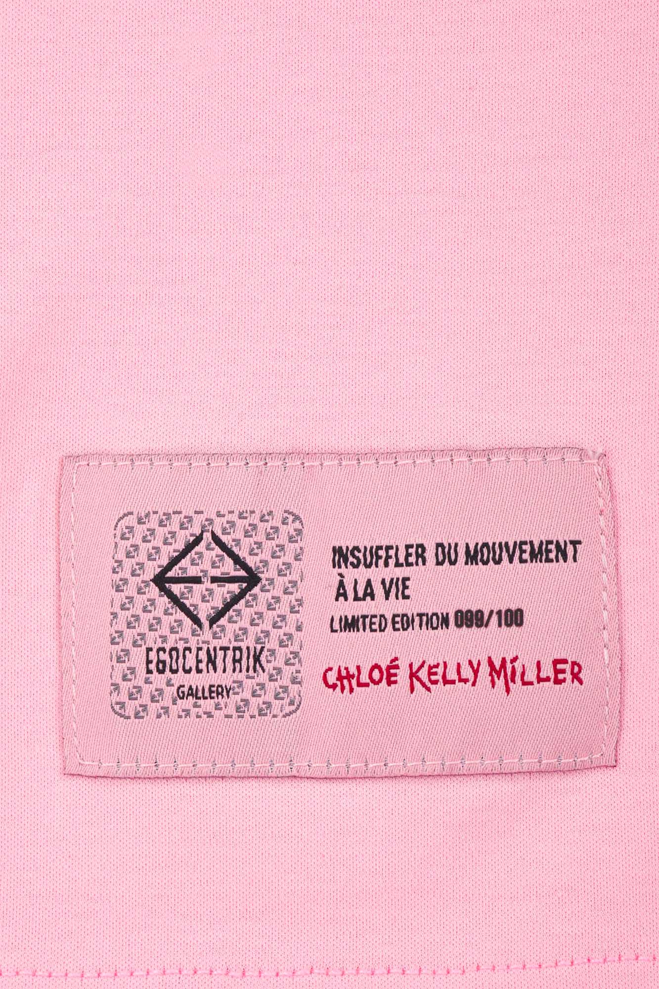 T-shirt en coton pima et soie "Chloe"