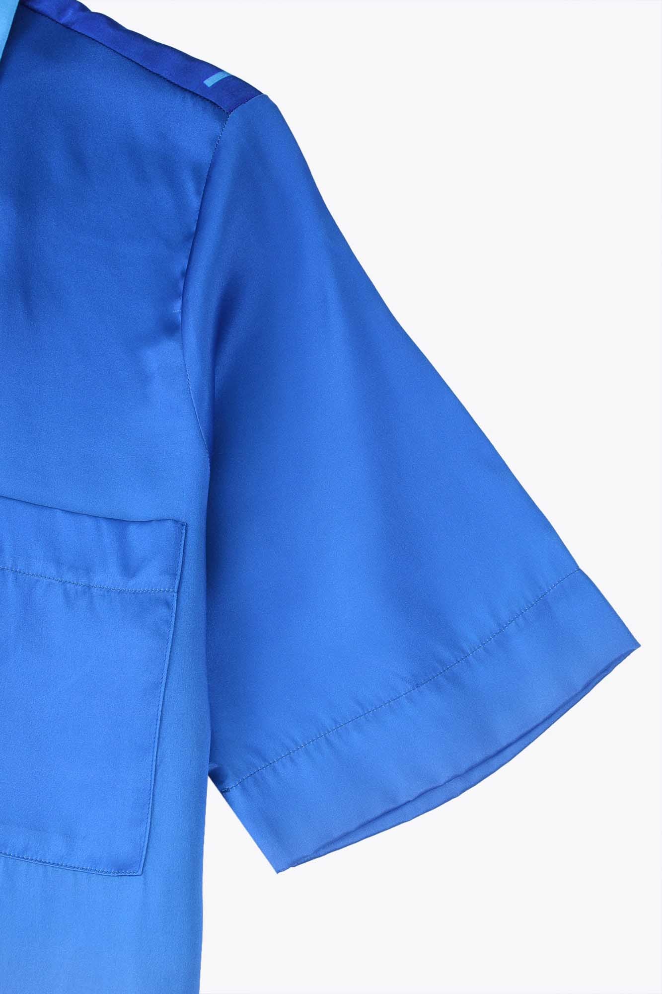 Chemise femme en soie manches courtes "Pop VR"