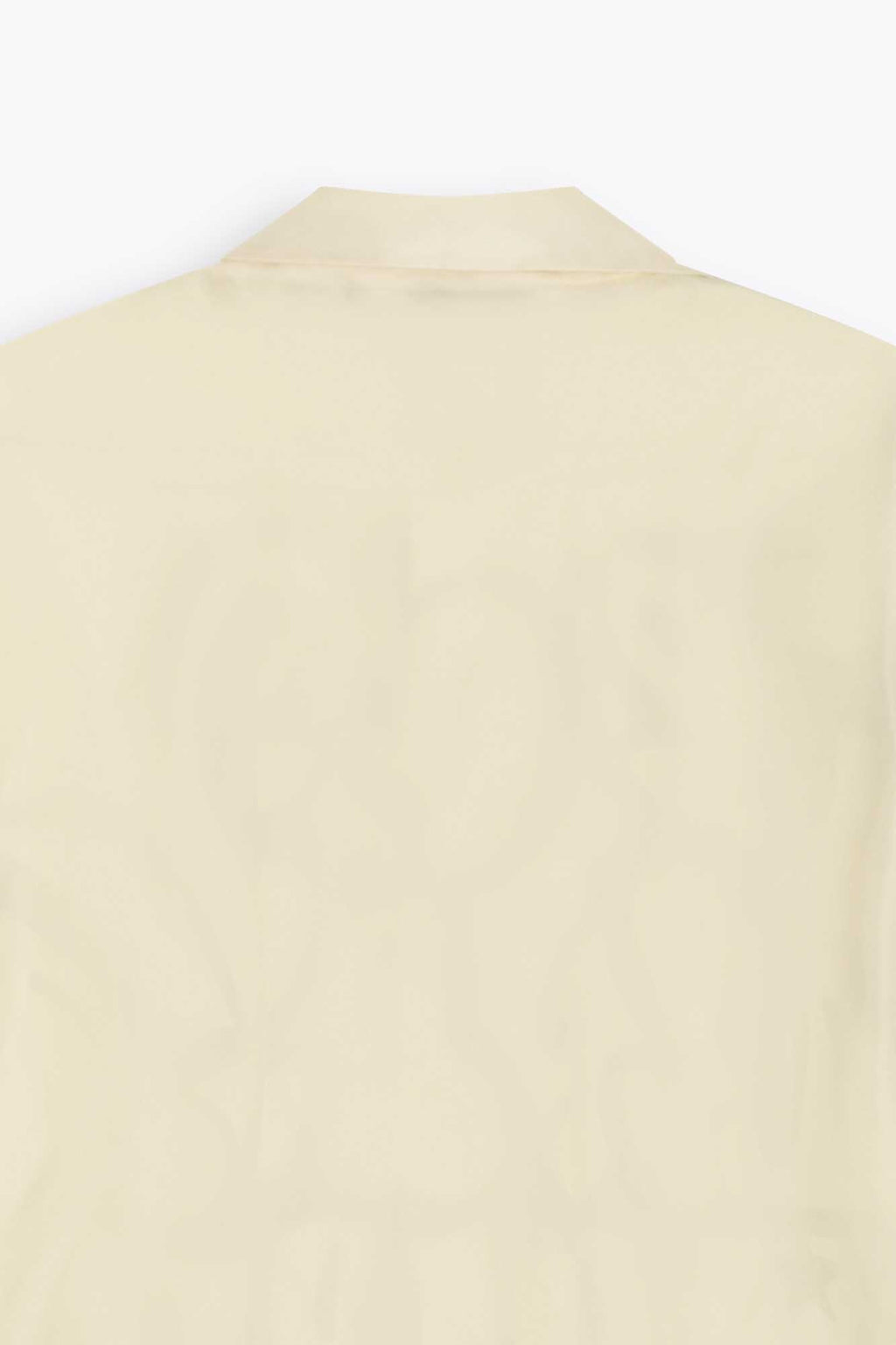 NYC FLOP SHORT SLEEVE LONG SILK SHIRT, IVORY