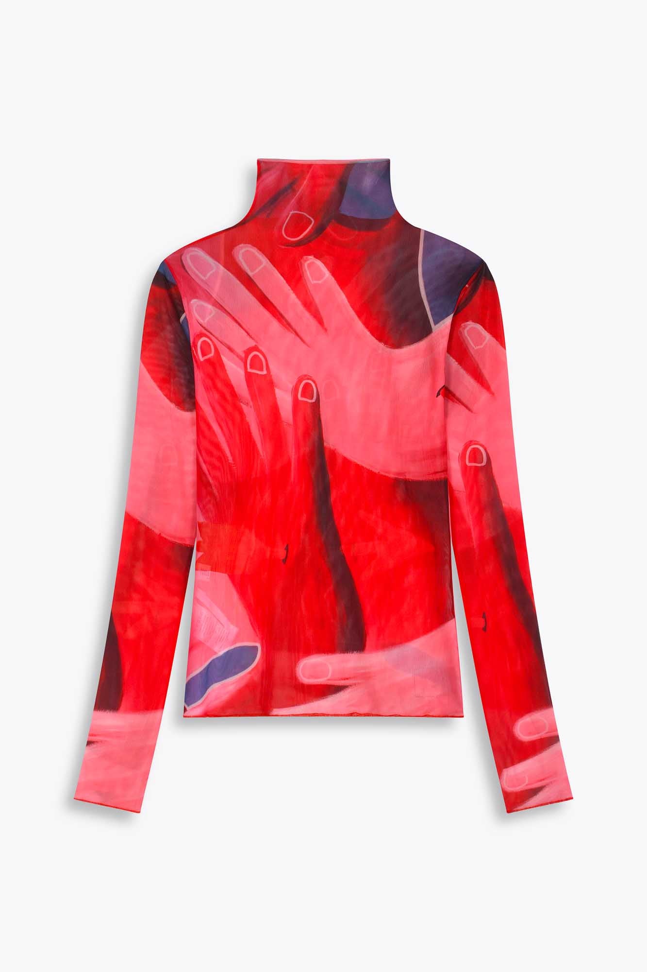 A FLEUR DE PEAU MESH TOP, MULITCOLOUR