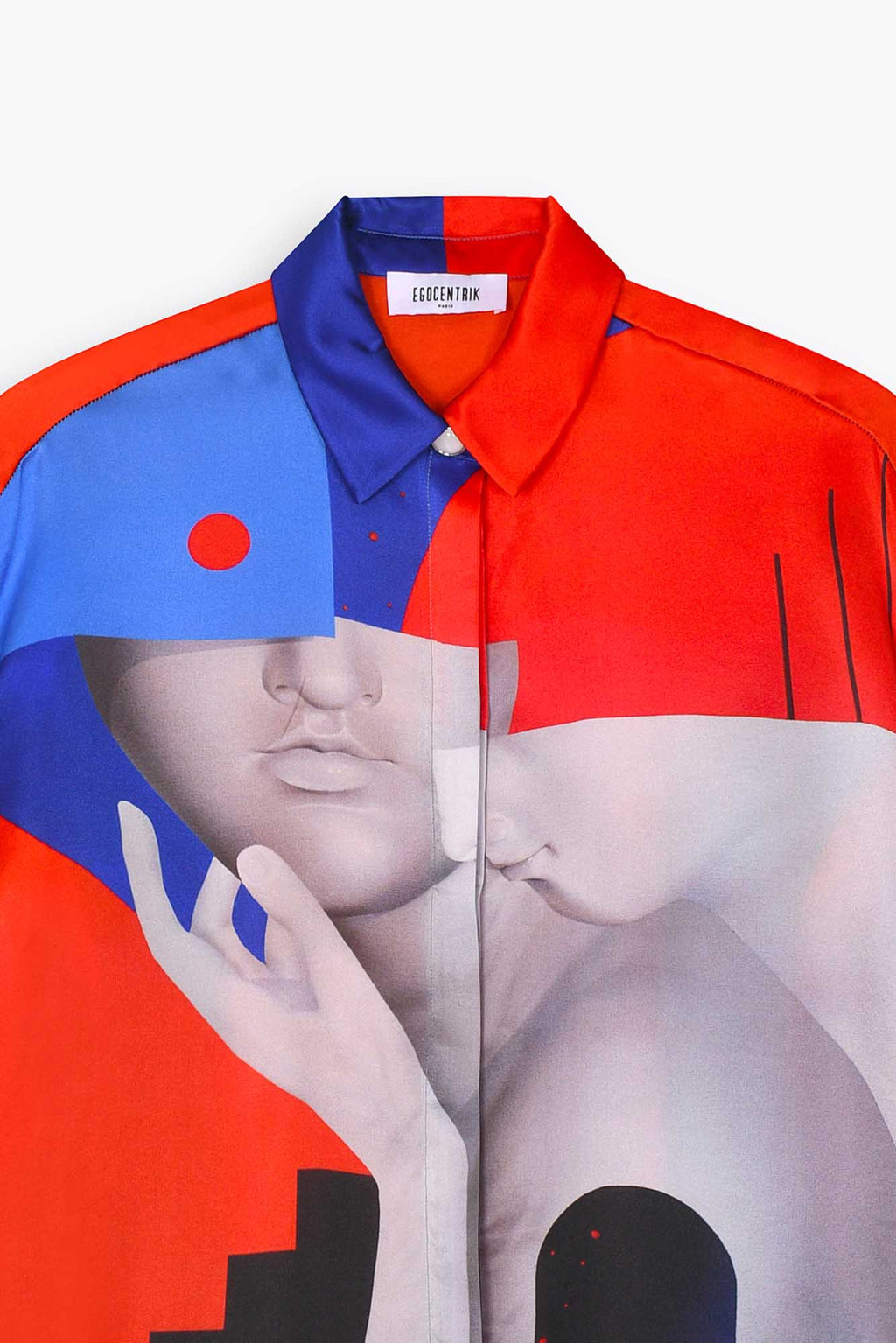 Chemise femme soie manches longues "Gemeos"