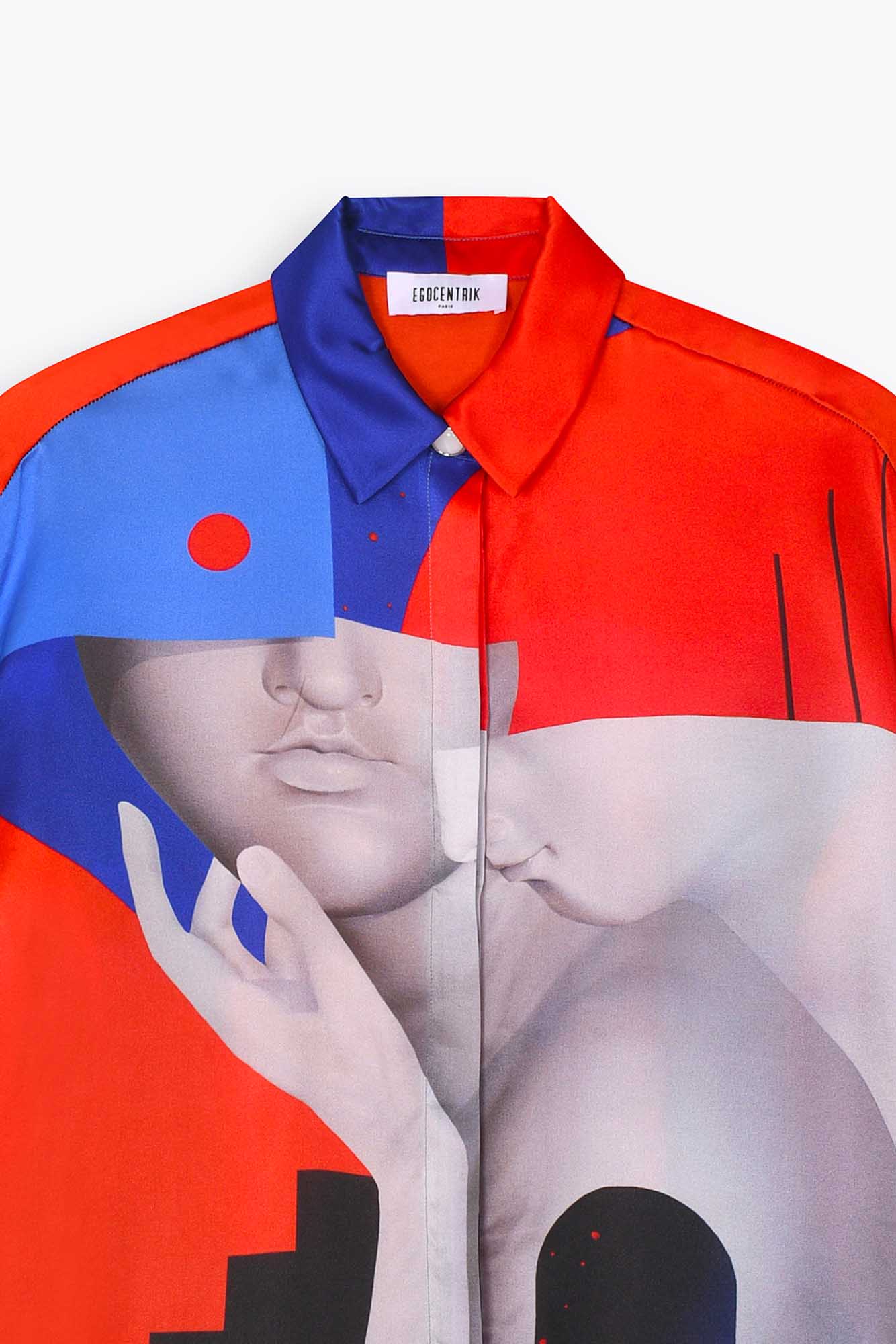 Chemise femme soie manches longues "Gemeos"
