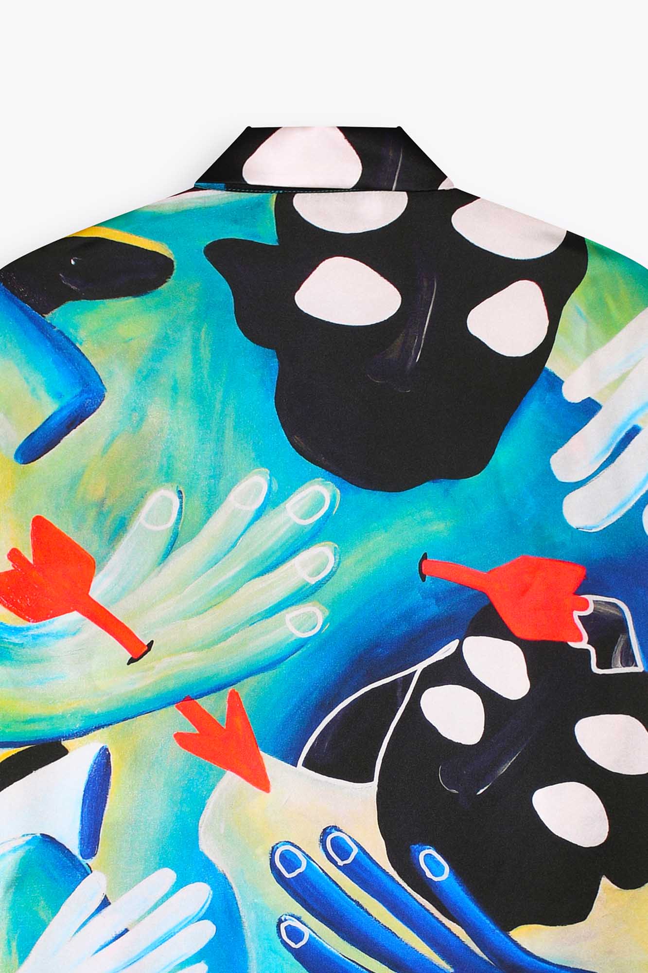 Chemise femme en soie manches longues"La mère et l'enfant"