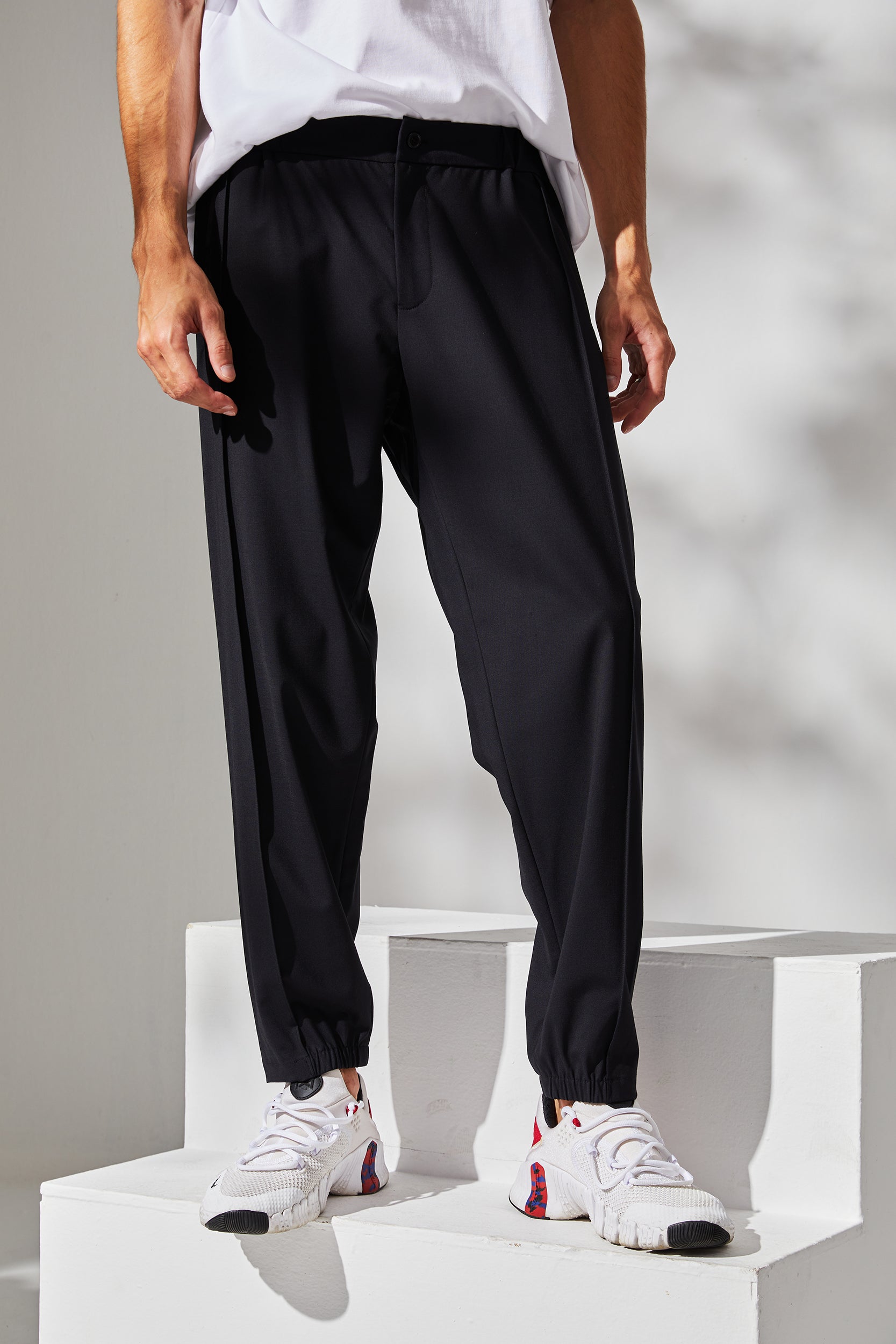 Pantalon en laine "nuit d'été"