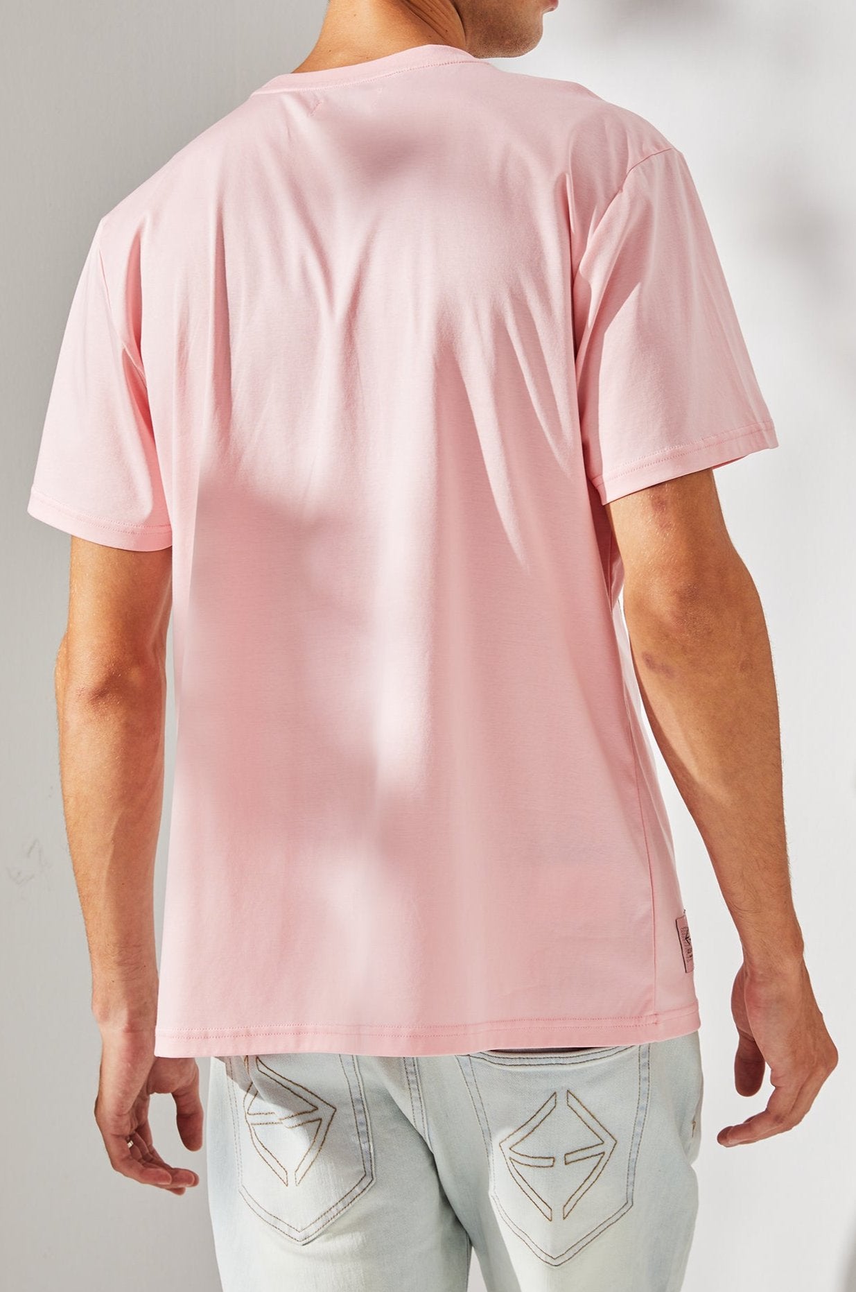 T-shirt en coton pima et soie "Chloe"
