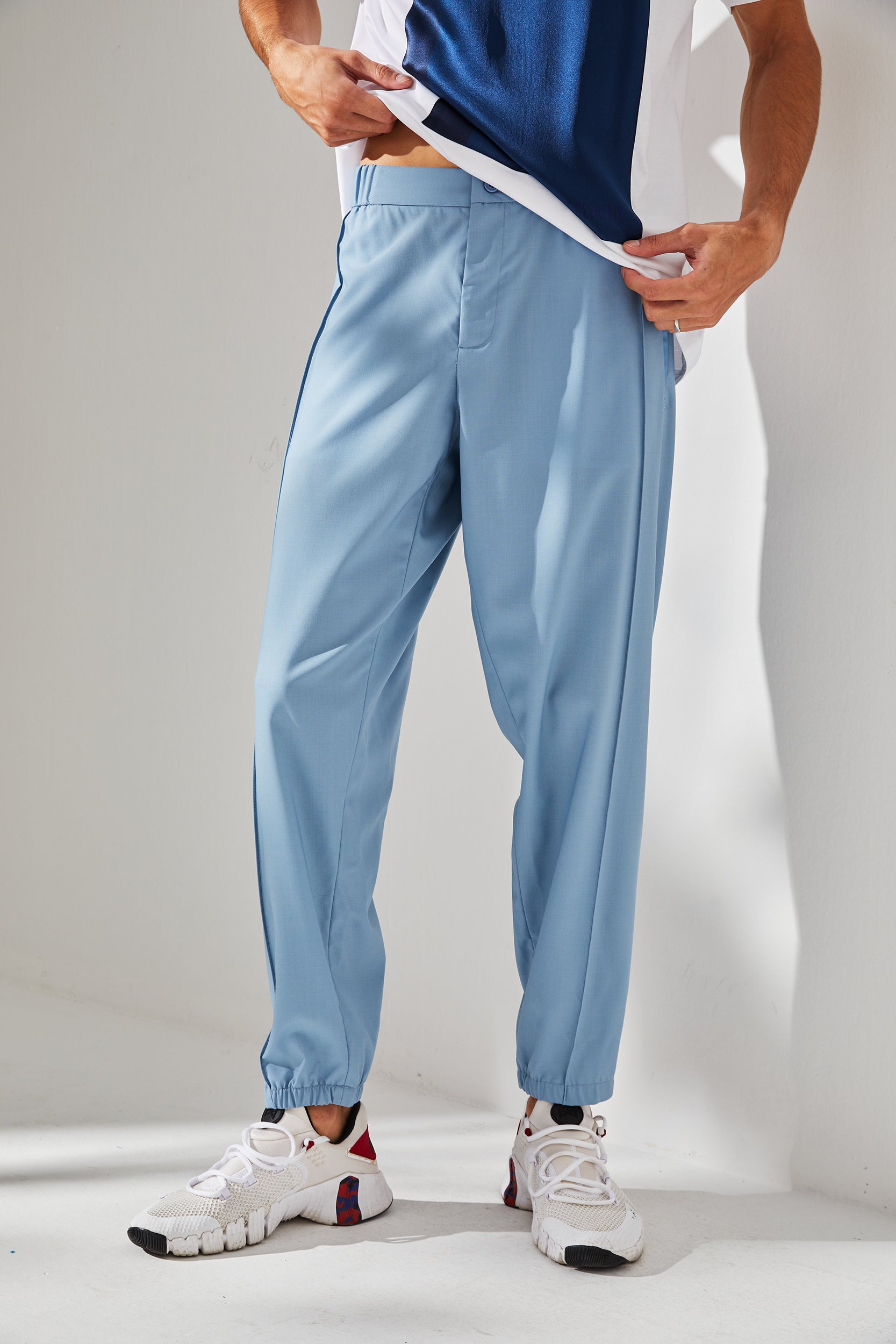 Pantalon en laine "Ciel d'été"
