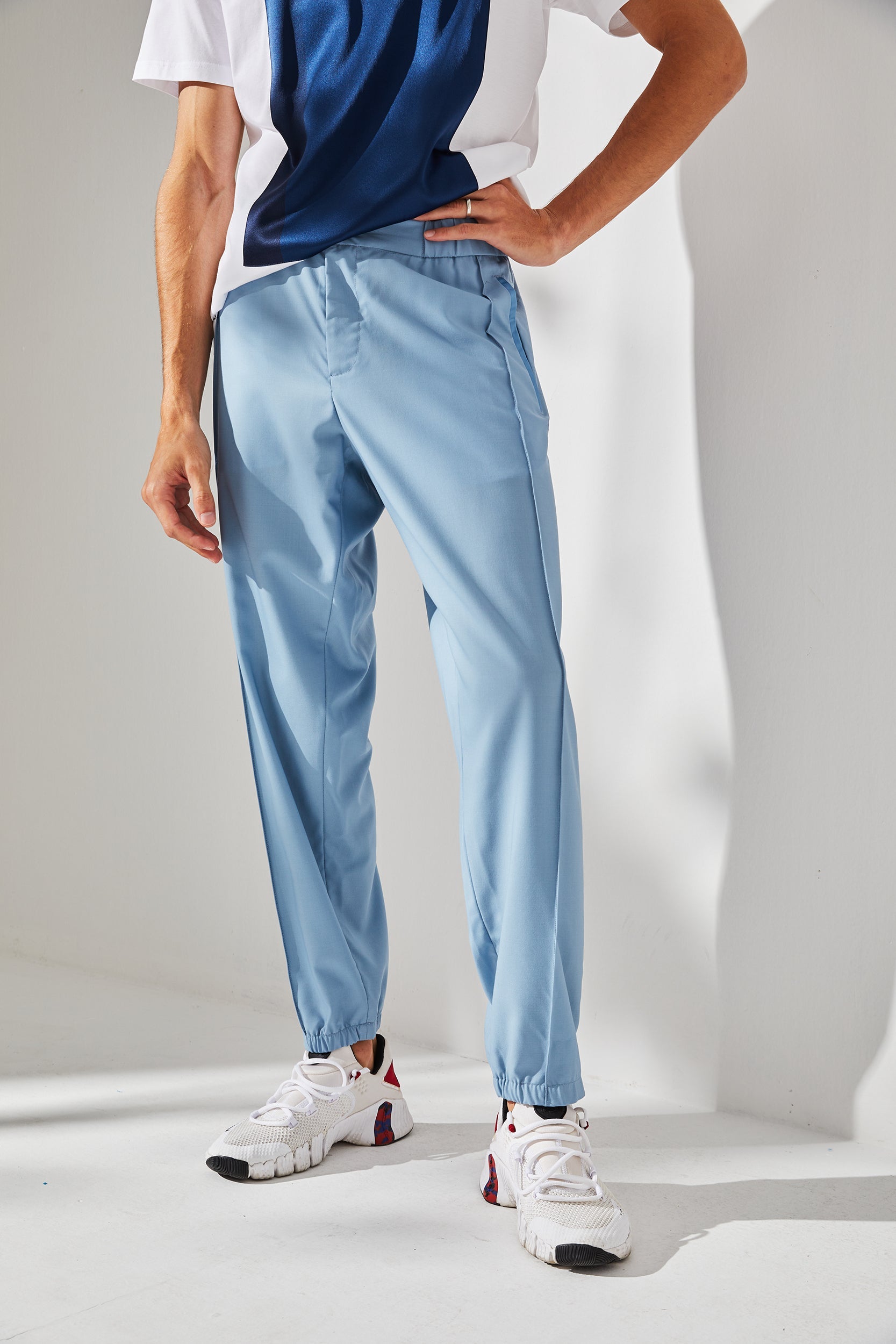 Pantalon en laine "Ciel d'été"