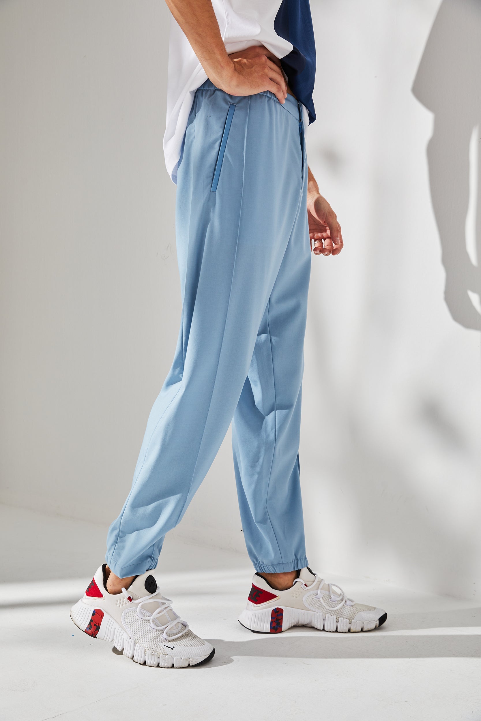 Pantalon en laine "Ciel d'été"