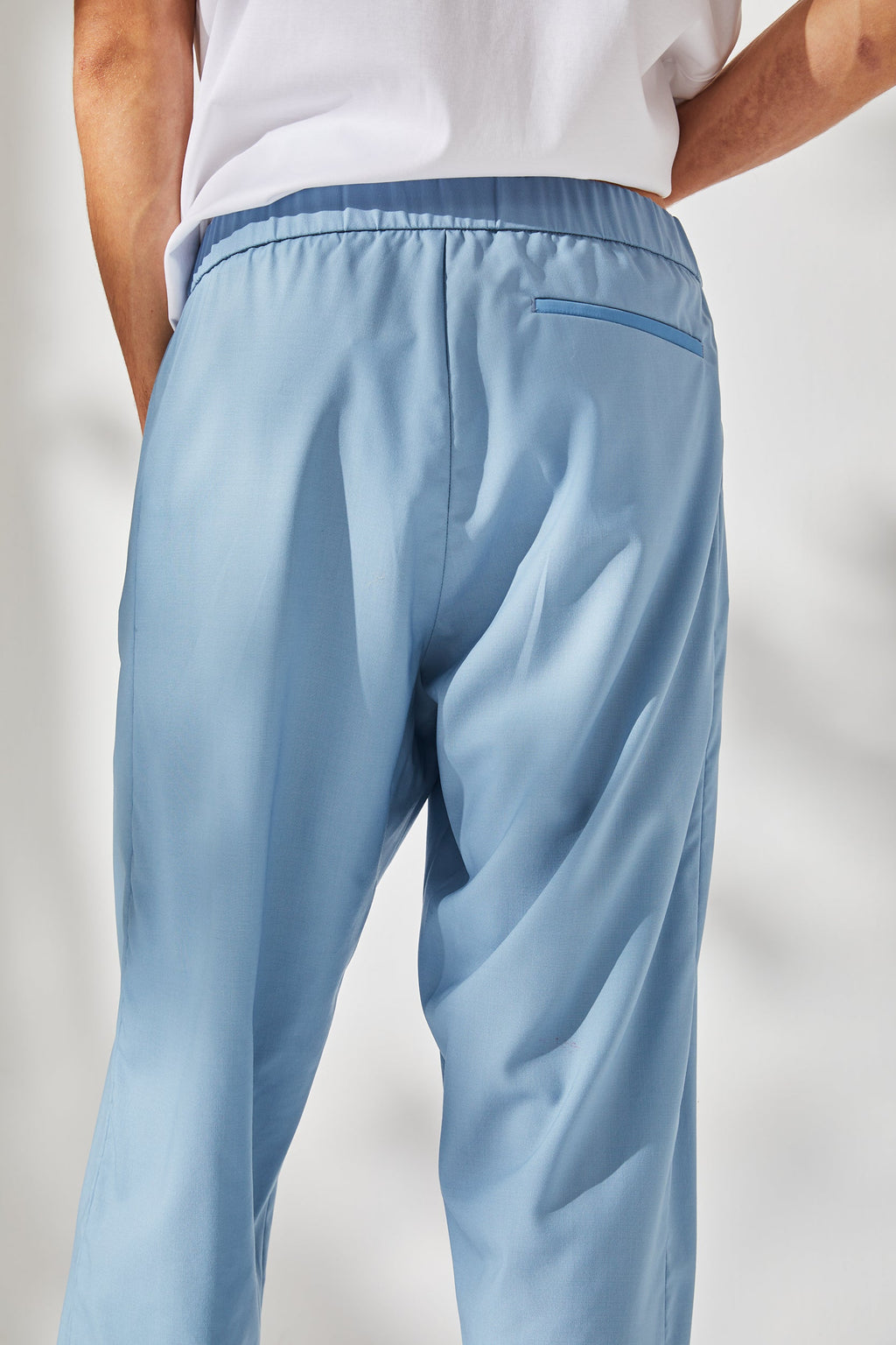 Pantalon en laine "Ciel d'été"