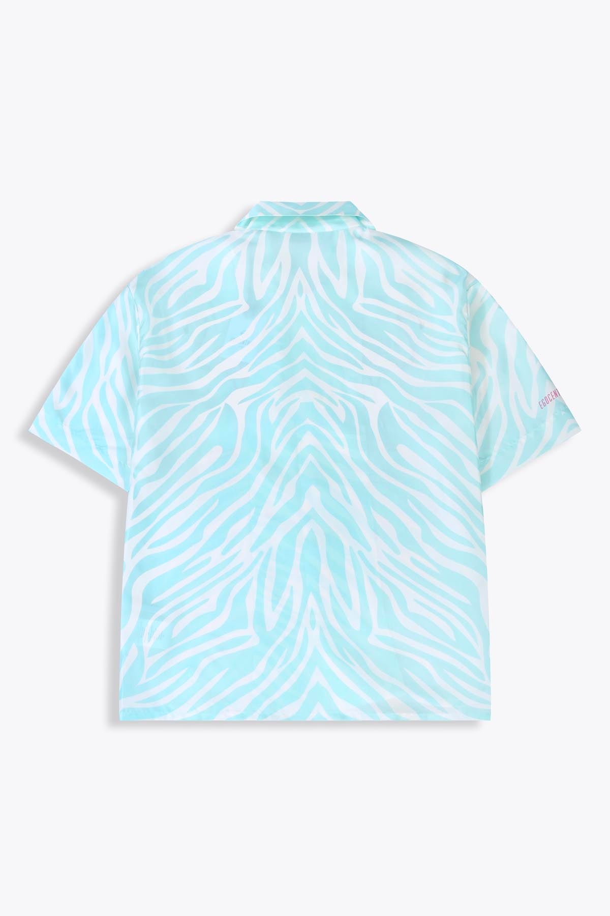 Chemise soie Homme manches courtes "Miami Flamingo"