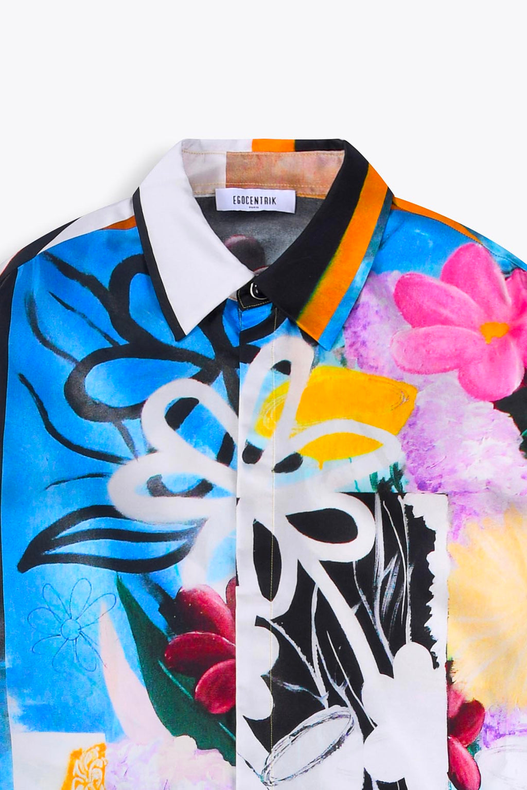 Chemise homme soie "Le bouquet final"