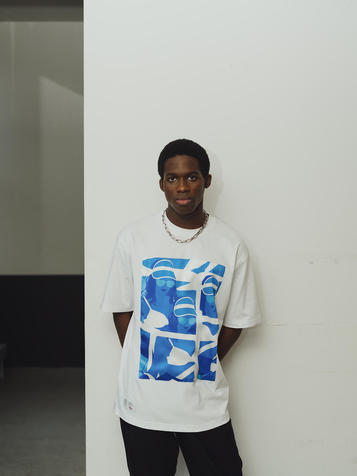 T-shirt blanc Oversized "Make my Stand"
