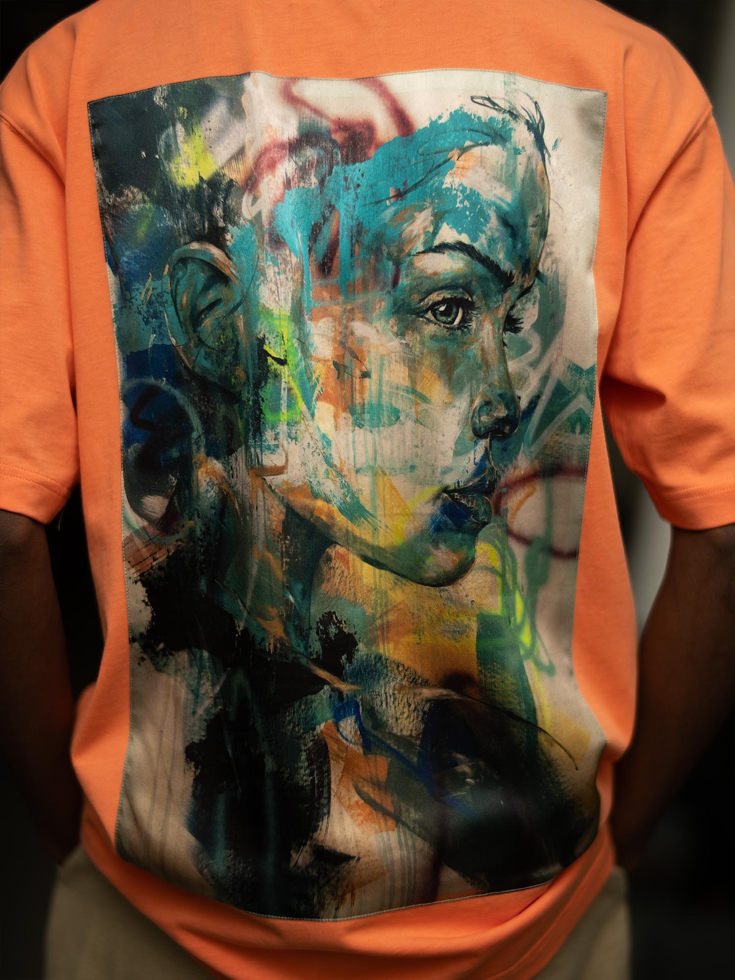 T-shirt Oversized avec patch soie "Ninon"