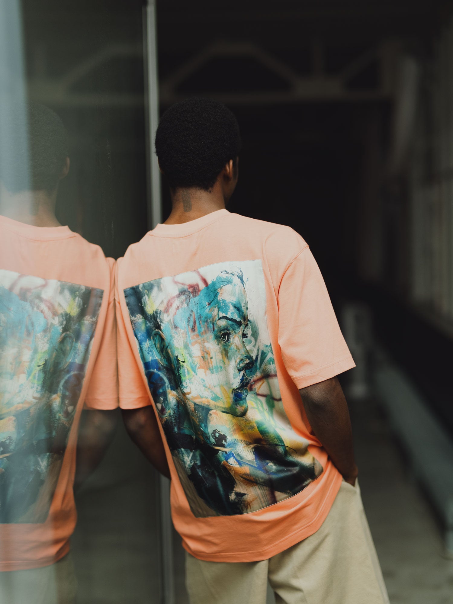 T-shirt Oversized avec patch soie "Ninon"