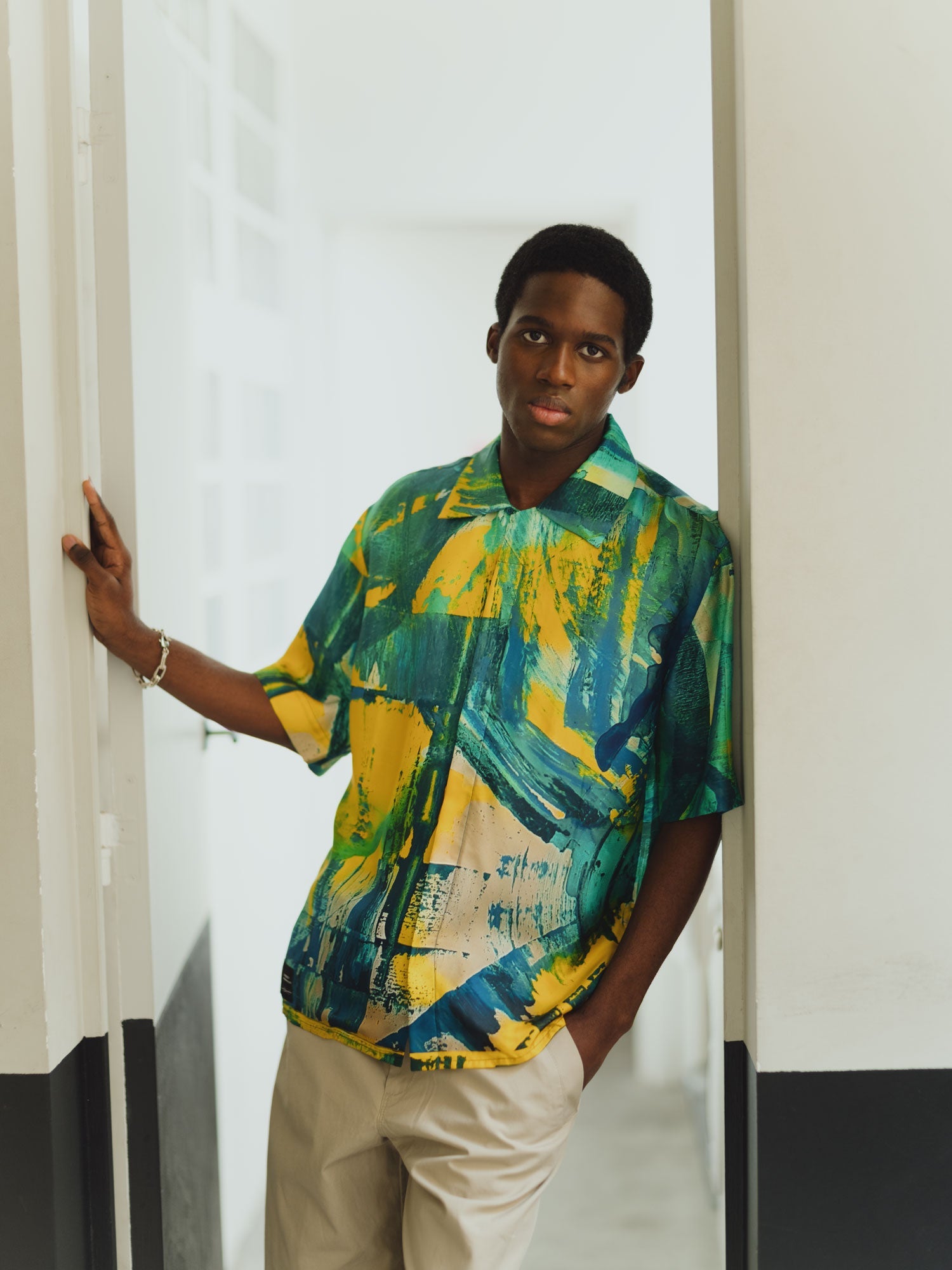 Chemise Homme en soie manches courtes