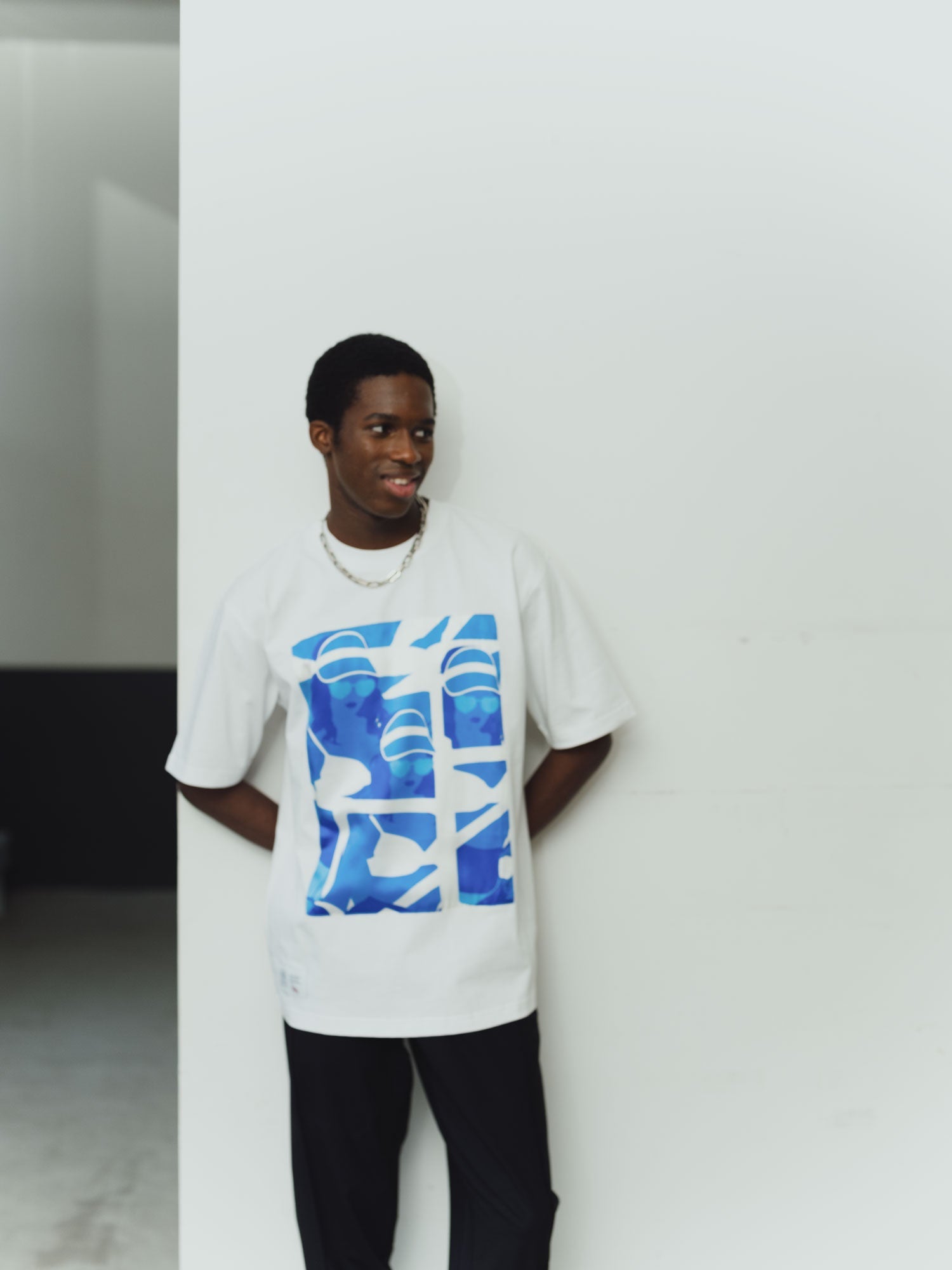 T-shirt blanc Oversized "Make my Stand"