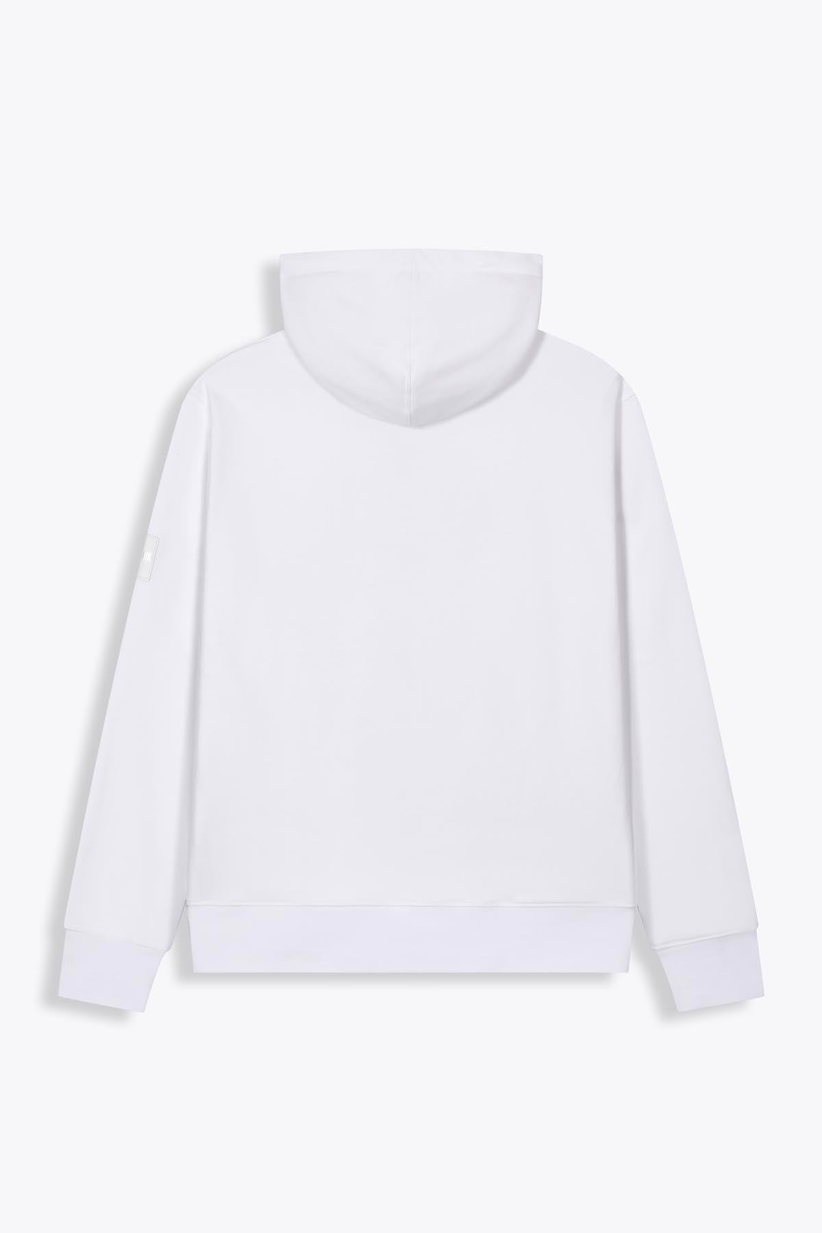Hoodie blanc avec broderie "Twins"