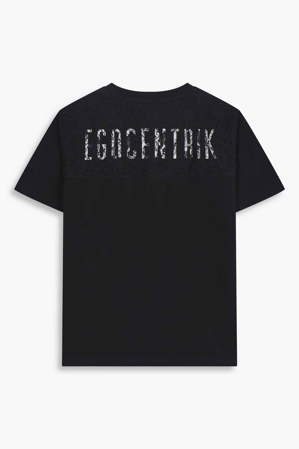 T-shirt oversized Majestic dentelles Noir