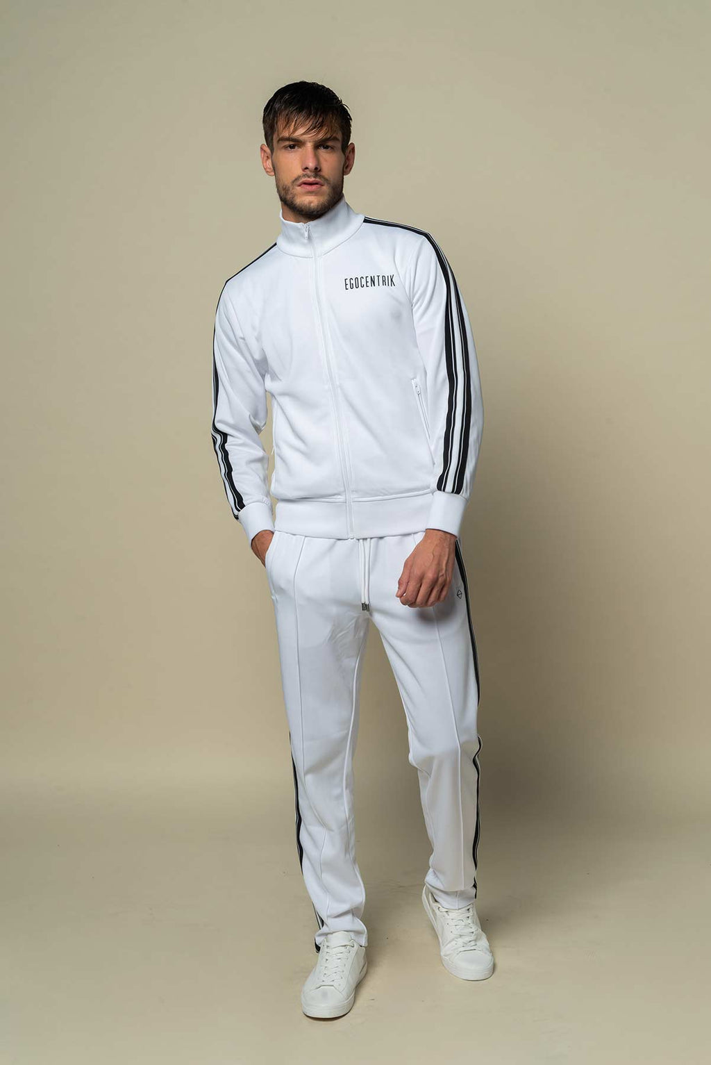 EGO WHITE TRACKSUIT PANTS