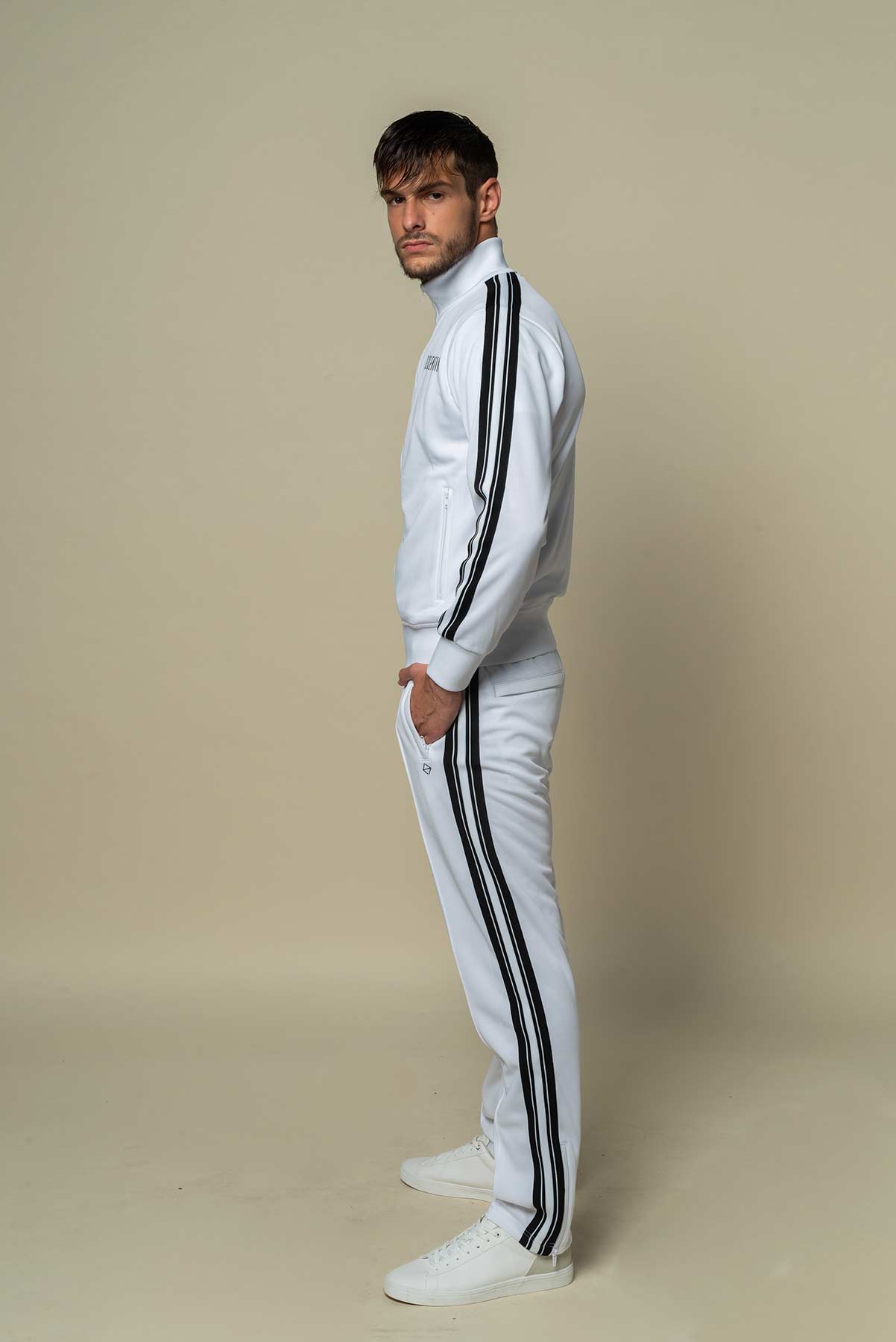 EGO WHITE TRACKSUIT PANTS