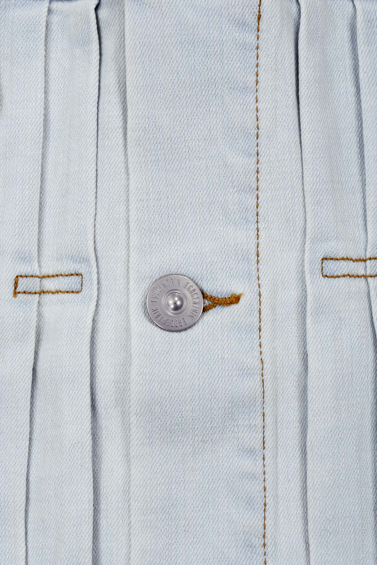 Veste Homme en jean used bleu clair