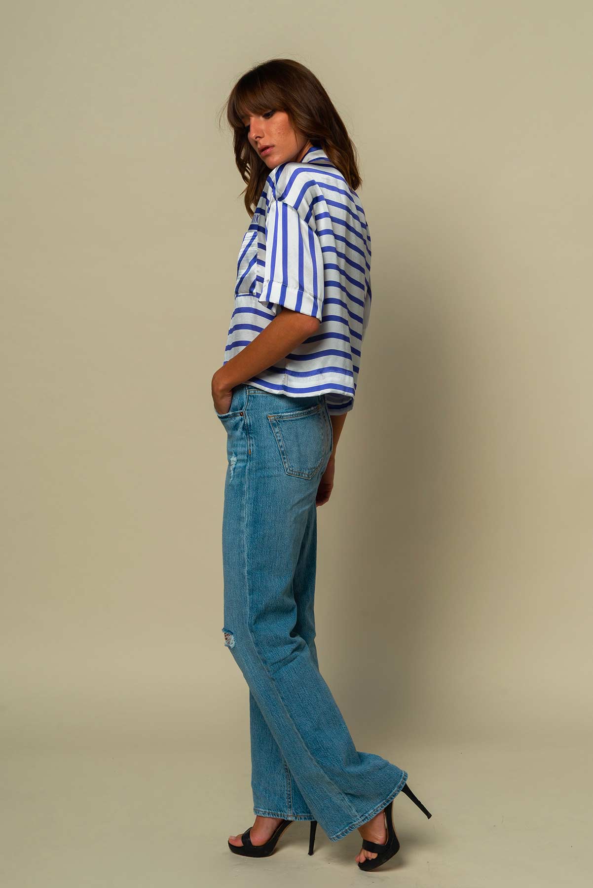 EGO DEAUVILLE SHORT SLEEVE SILK SHIRT
