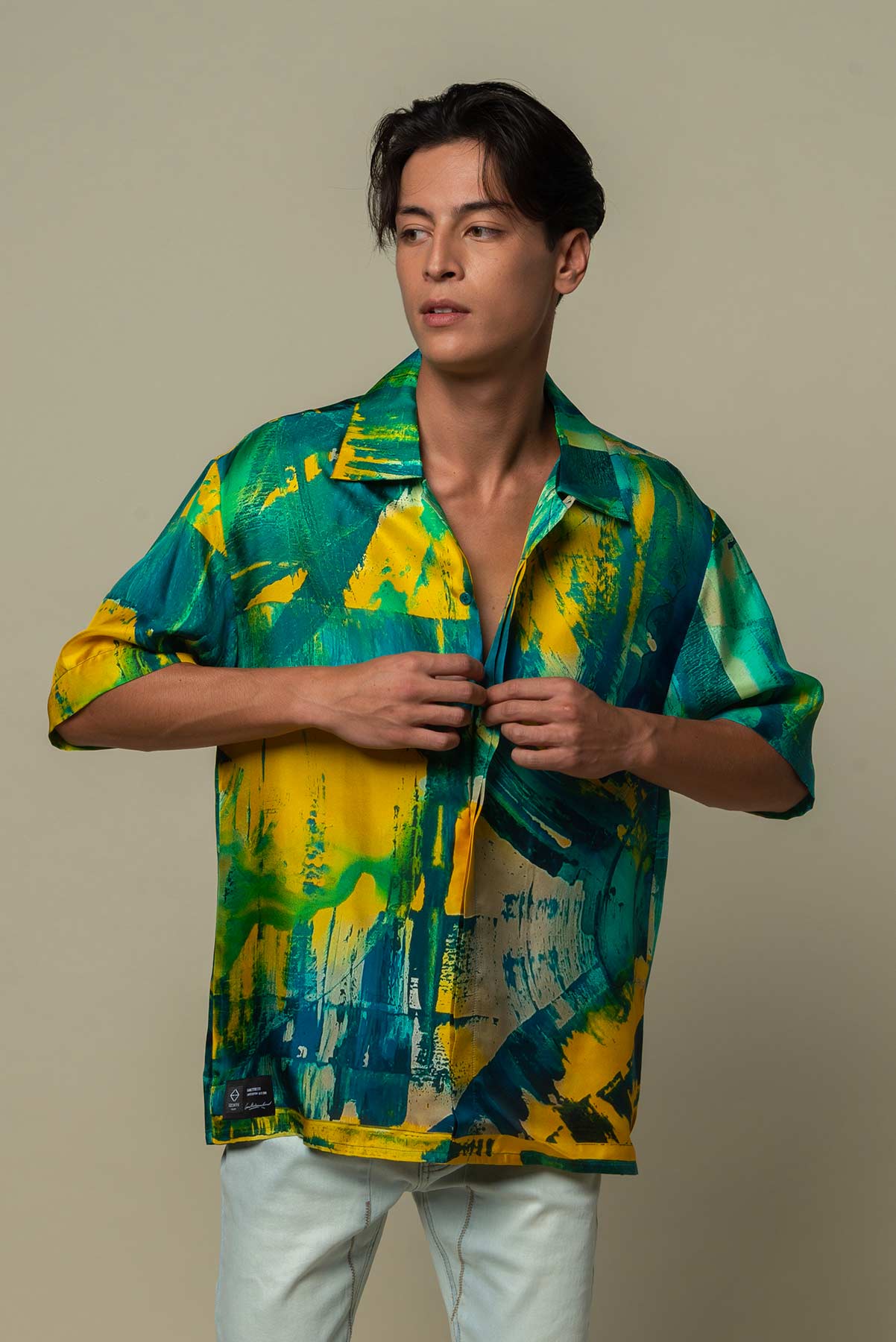 Chemise Homme en soie manches courtes