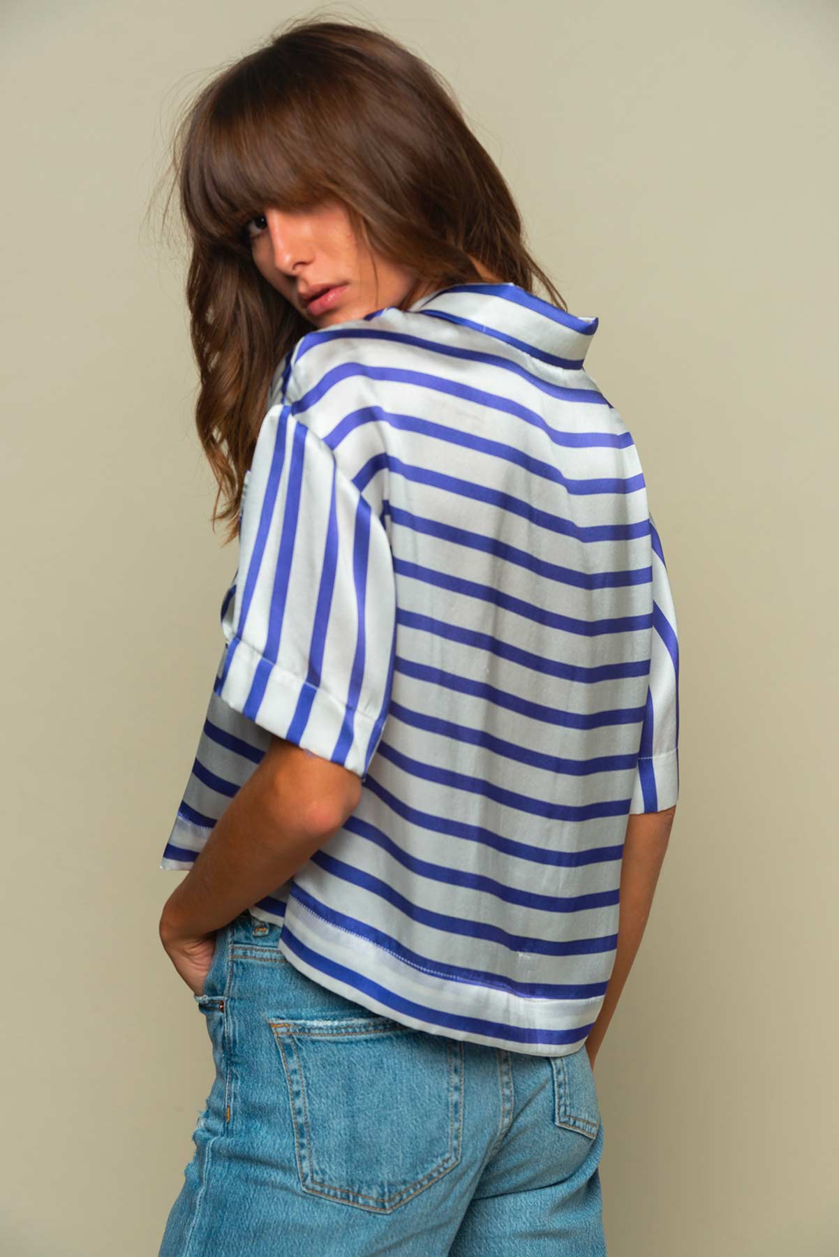 EGO DEAUVILLE SHORT SLEEVE SILK SHIRT