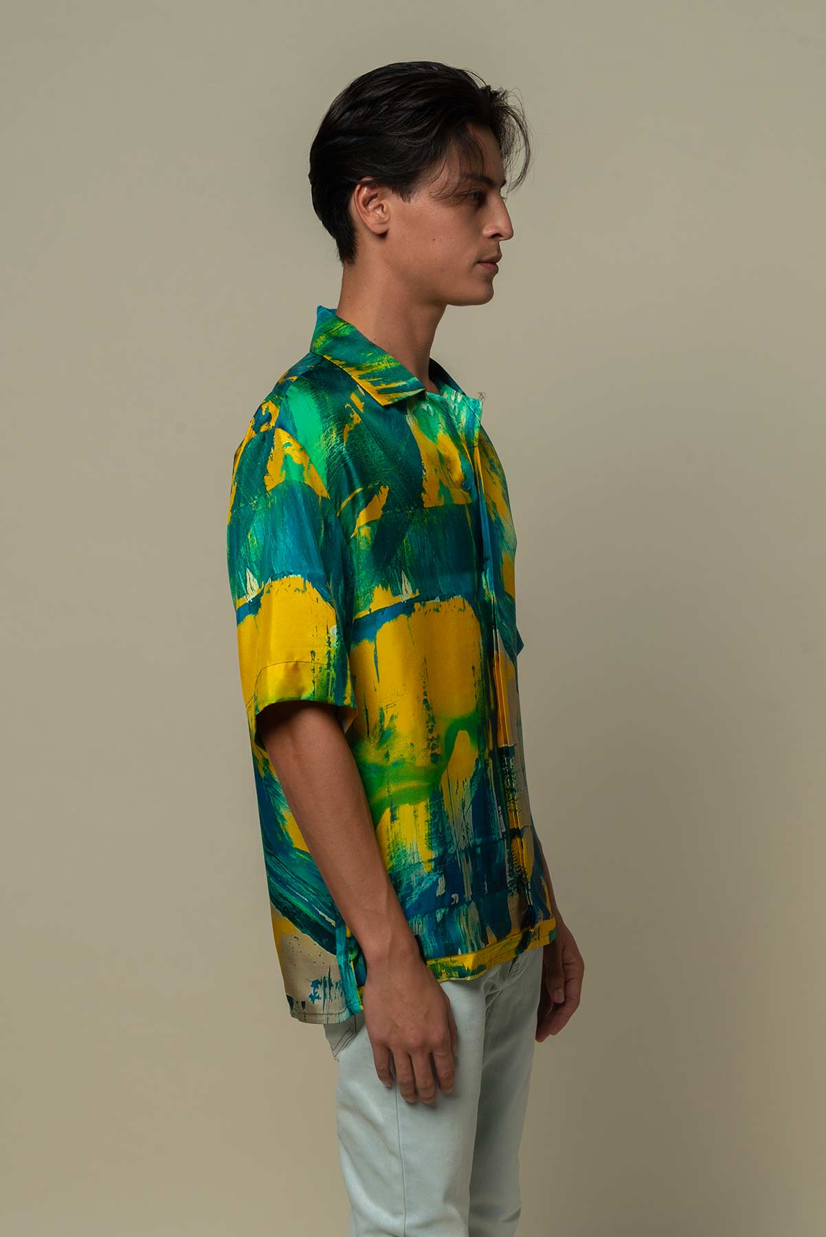 Chemise Homme en soie manches courtes