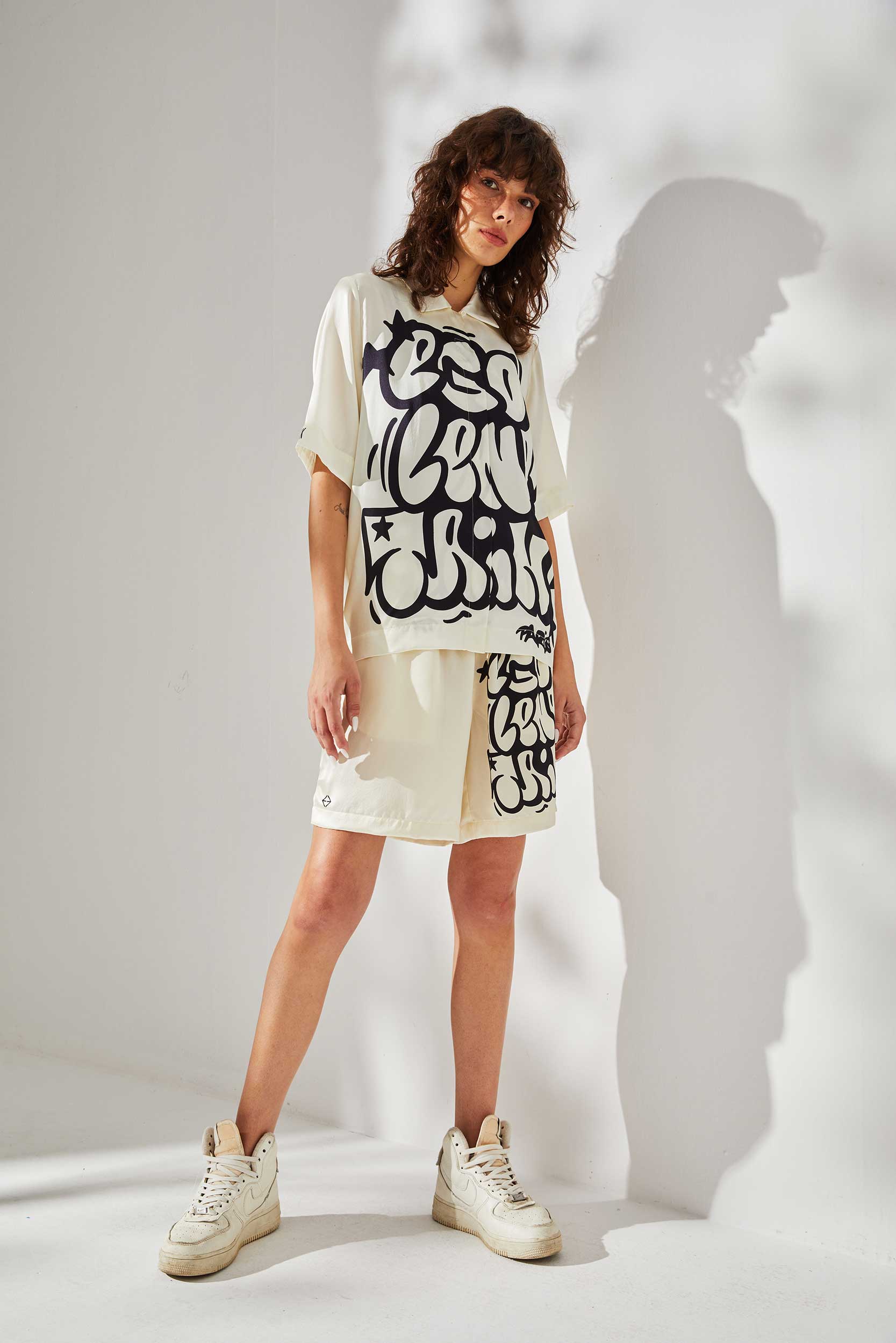Chemise soie manches courtes Femme NYC Flop