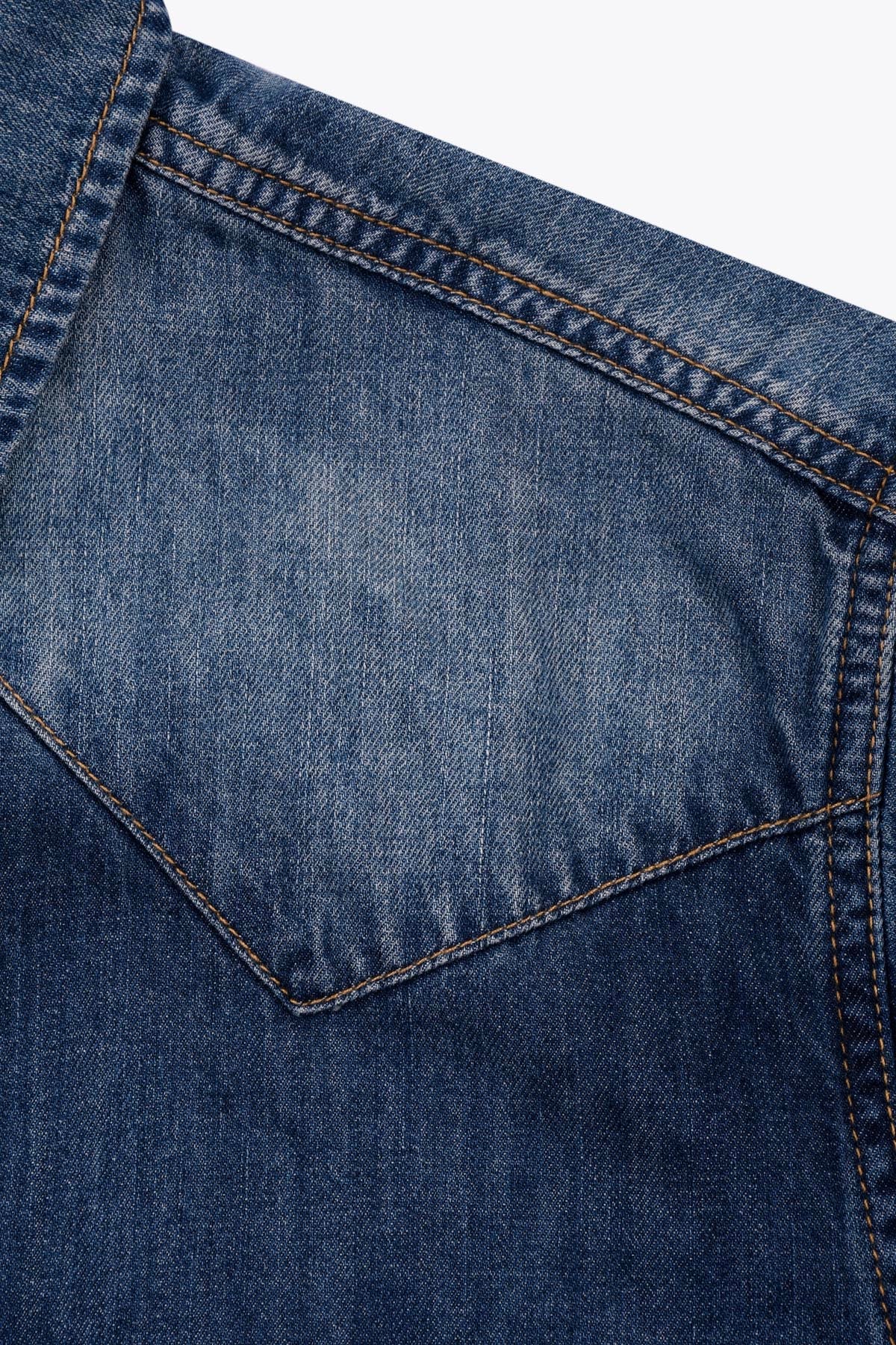 Chemise en jean Homme bleu foncé