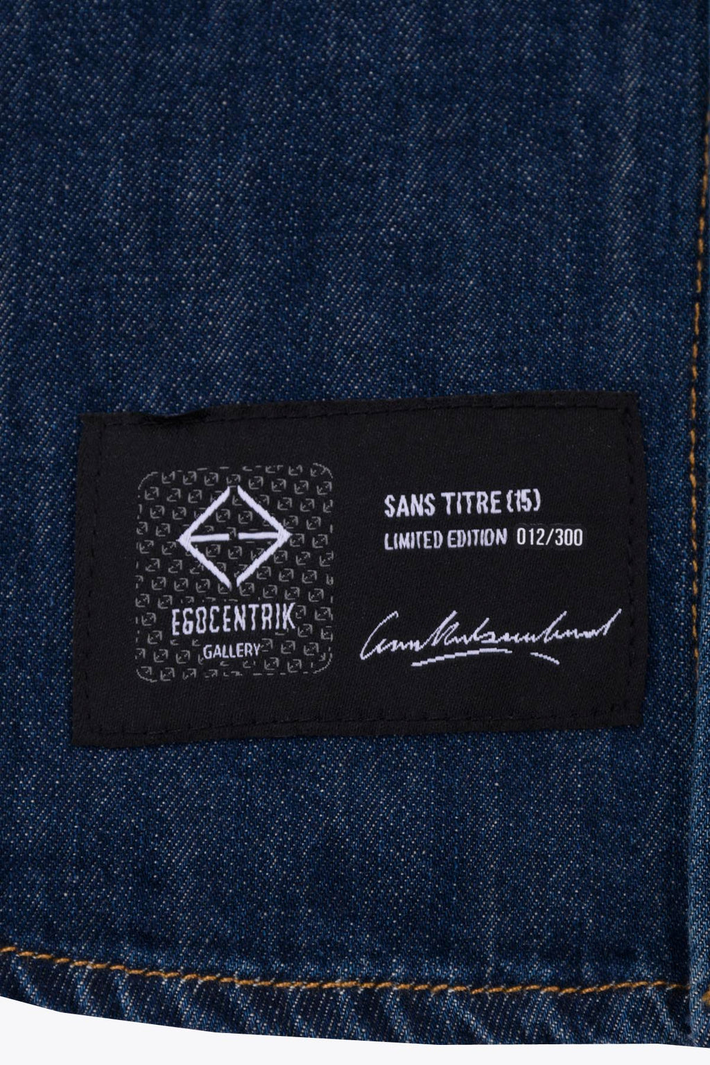 Chemise en Jean homme avec patch soie