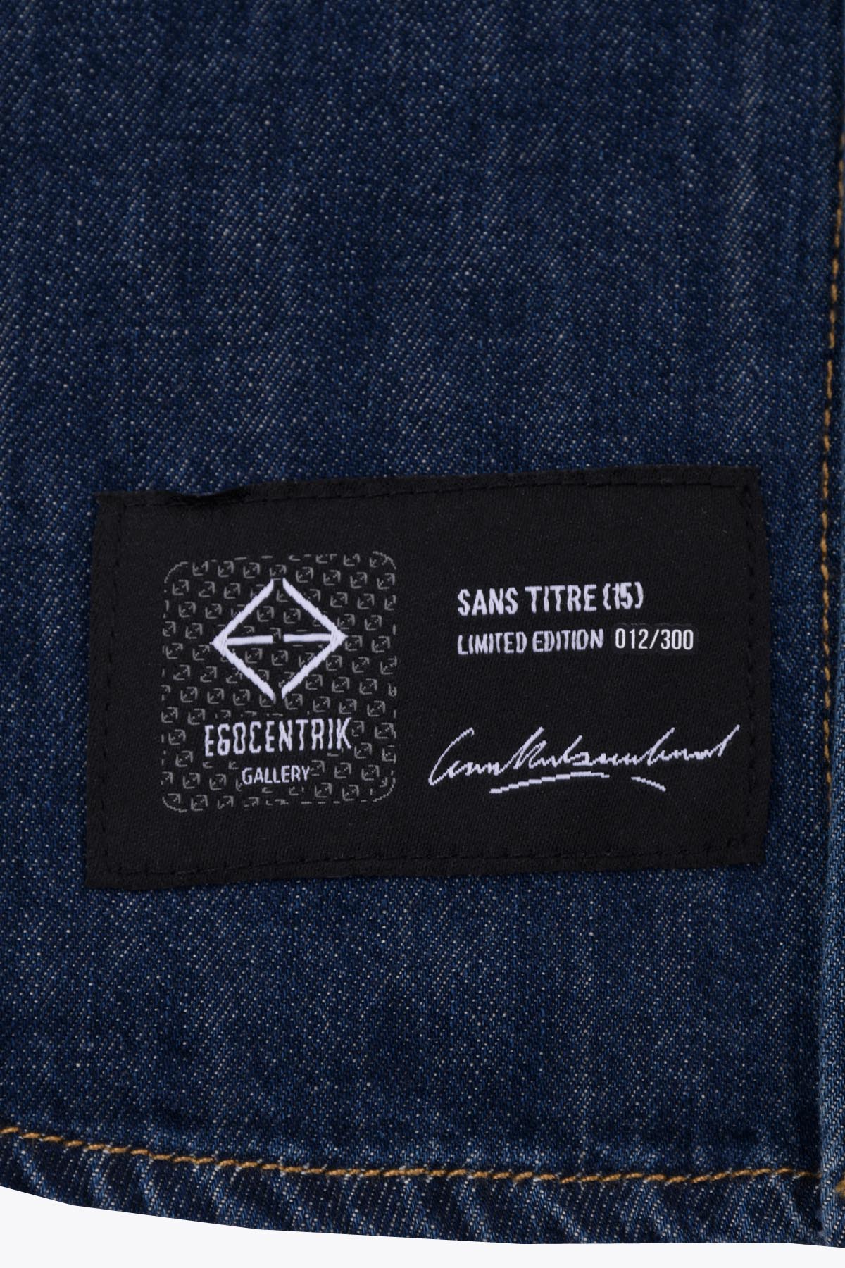 Chemise en Jean homme avec patch soie