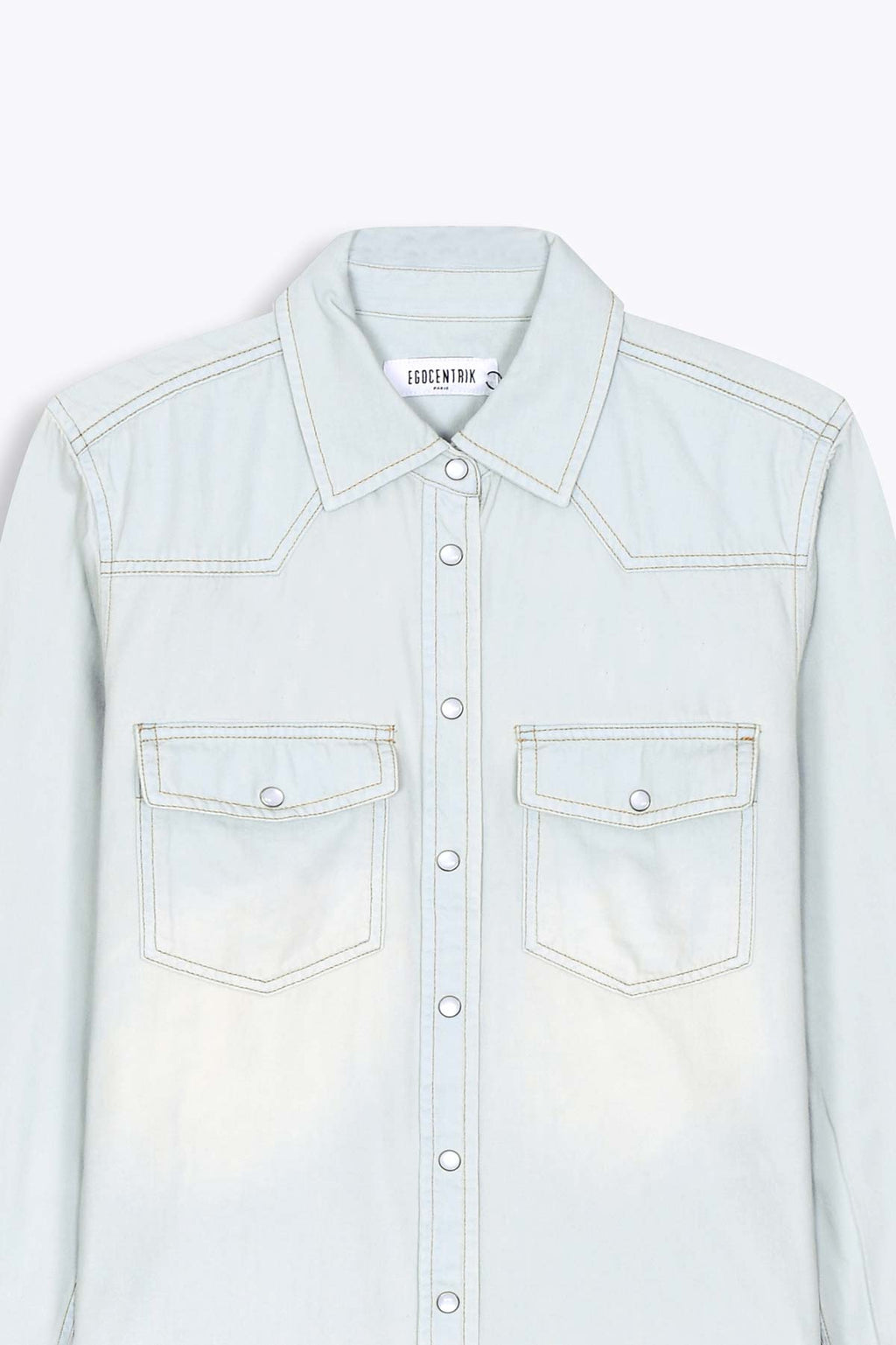 Chemise en jean femme bleu très clair