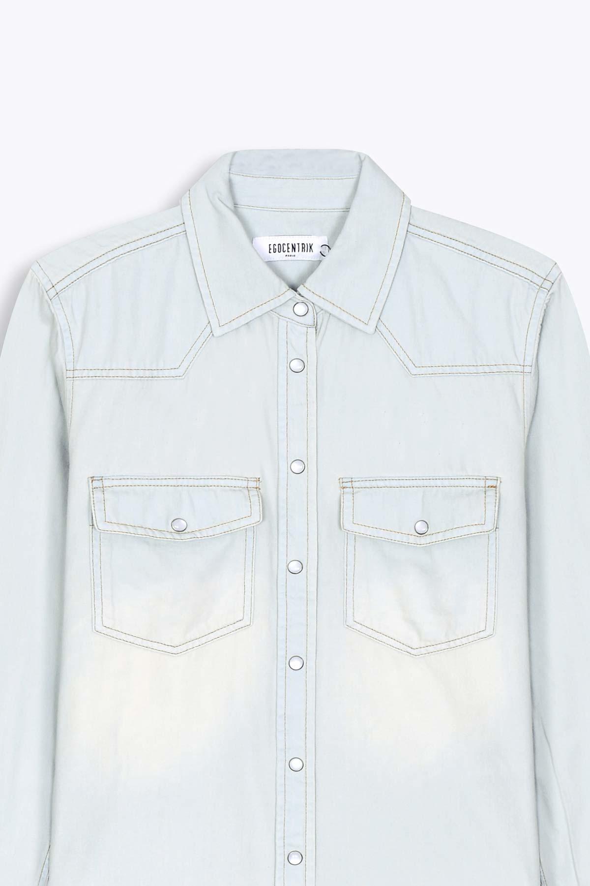 Chemise en jean femme bleu très clair