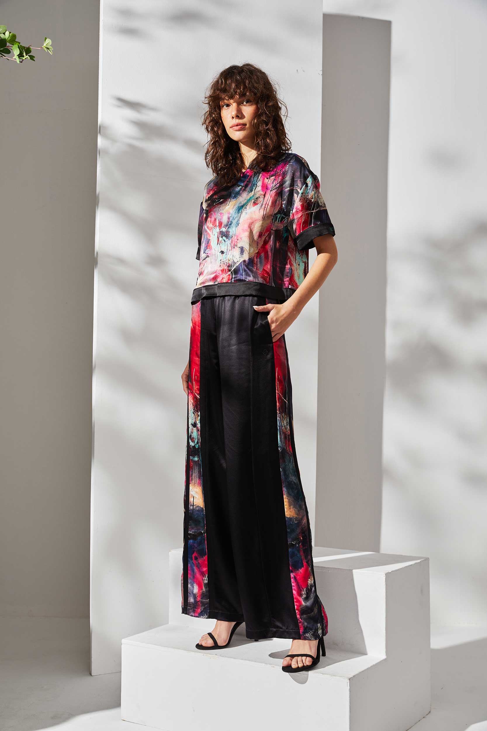 Pantalon soie Alba
