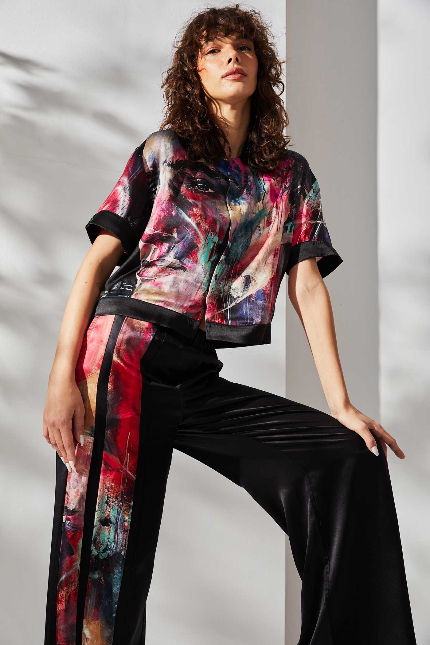 Pantalon soie Alba