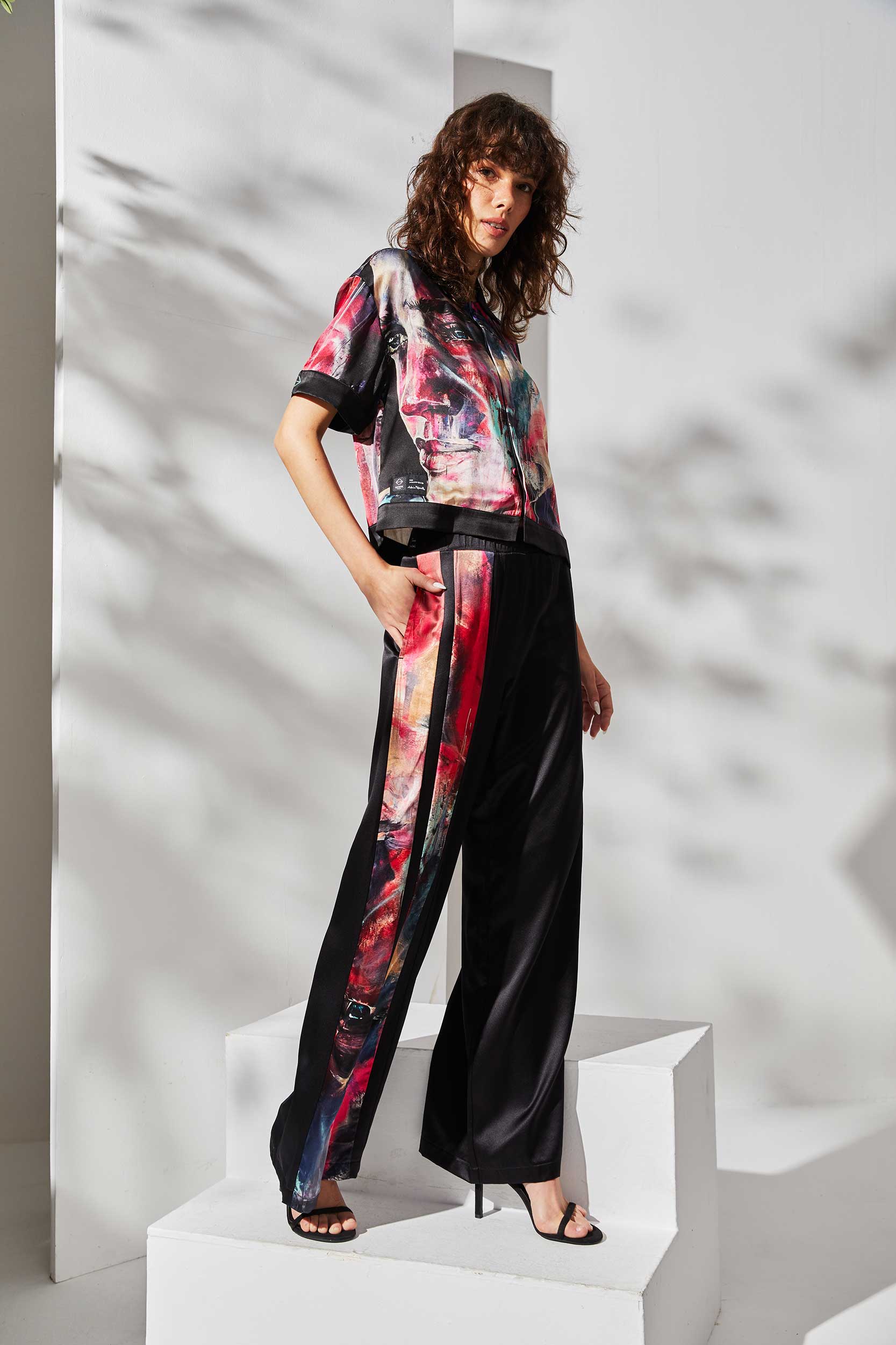 Pantalon soie Alba