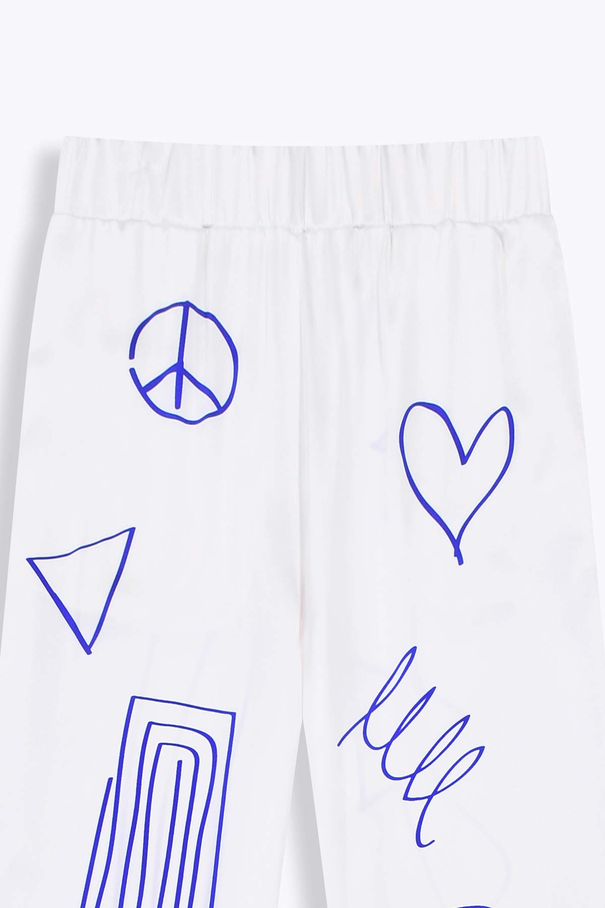 Pantalon femme fluide en soie "Destructured"