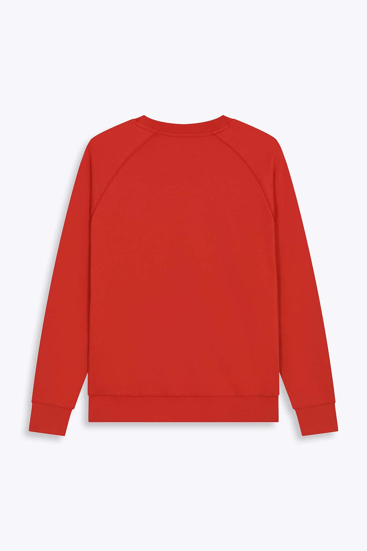 Sweat rouge avec patch soie "Gemeos"