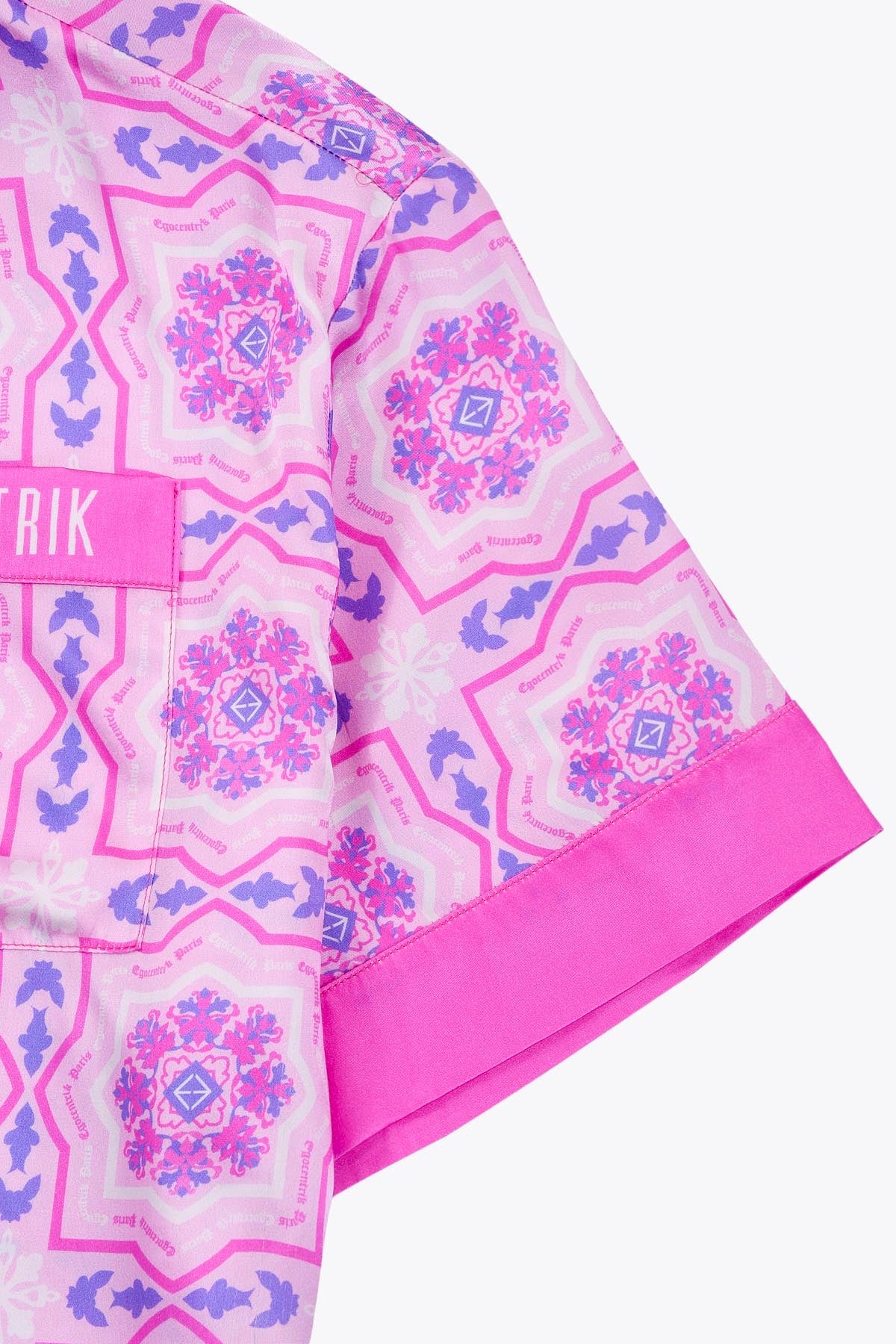 EGO PINKADELICOUS SHORT SLEEVE SILK SHIRT