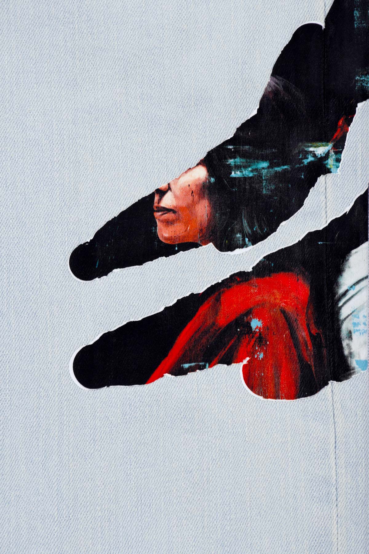 Jean femme evasé "Duality"