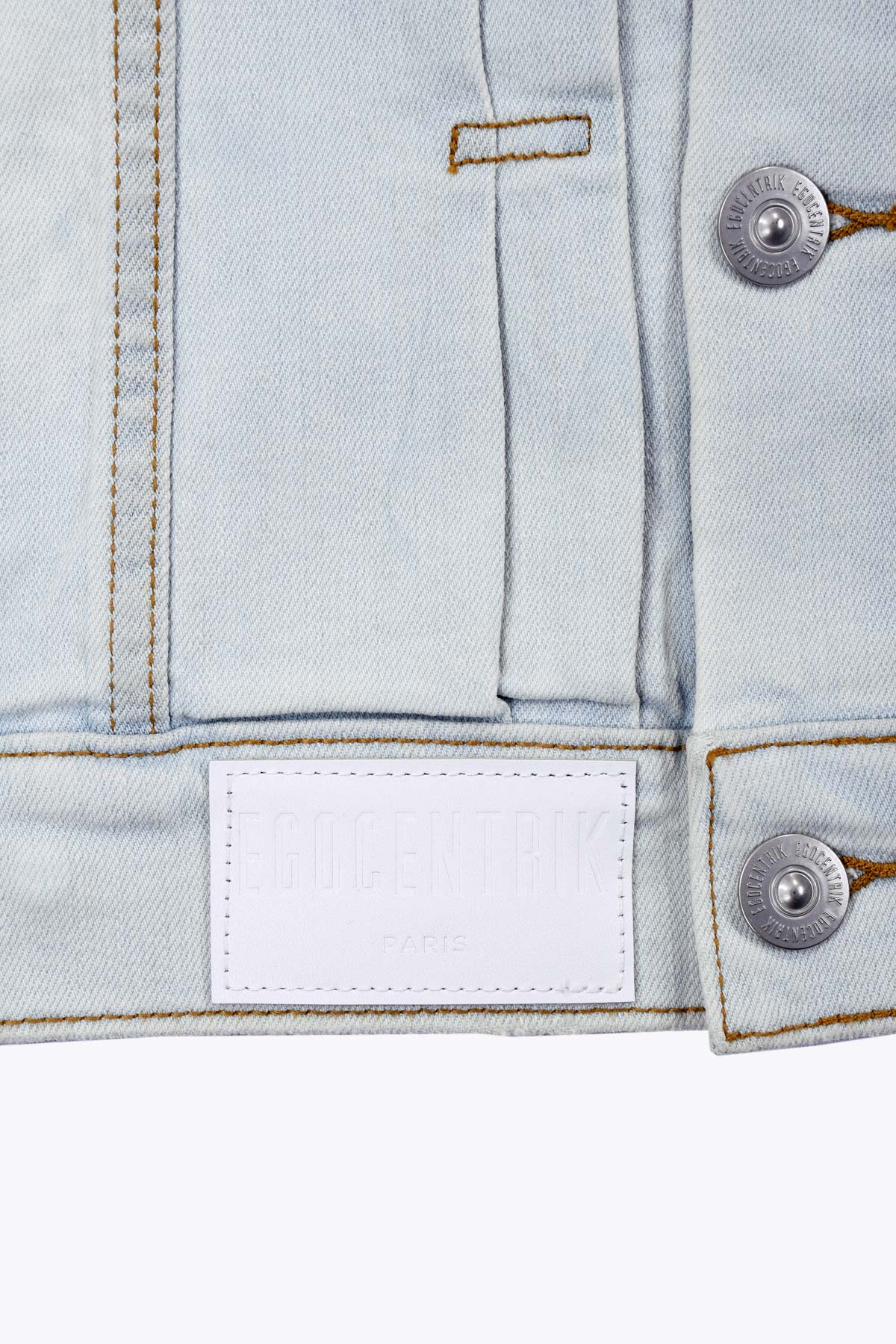 Veste Homme en jean used bleu clair