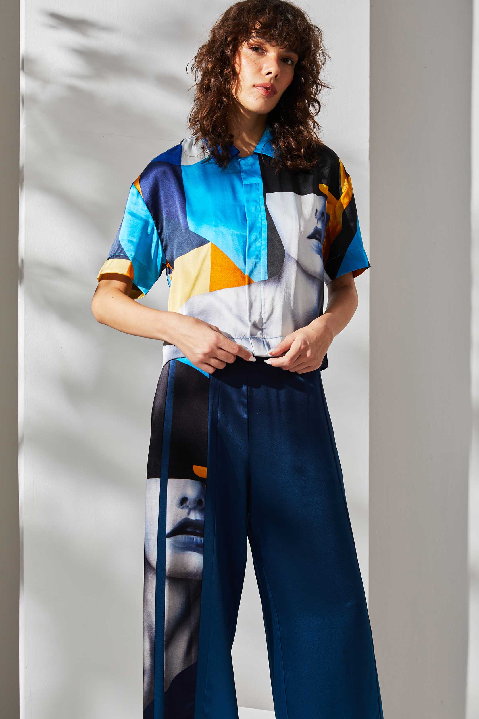 Chemise en soie Riviera Femme