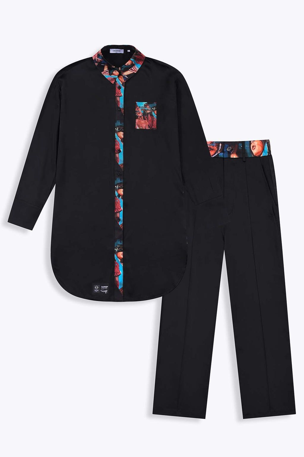 Pantalon femme fluide en soie "California Bunch"