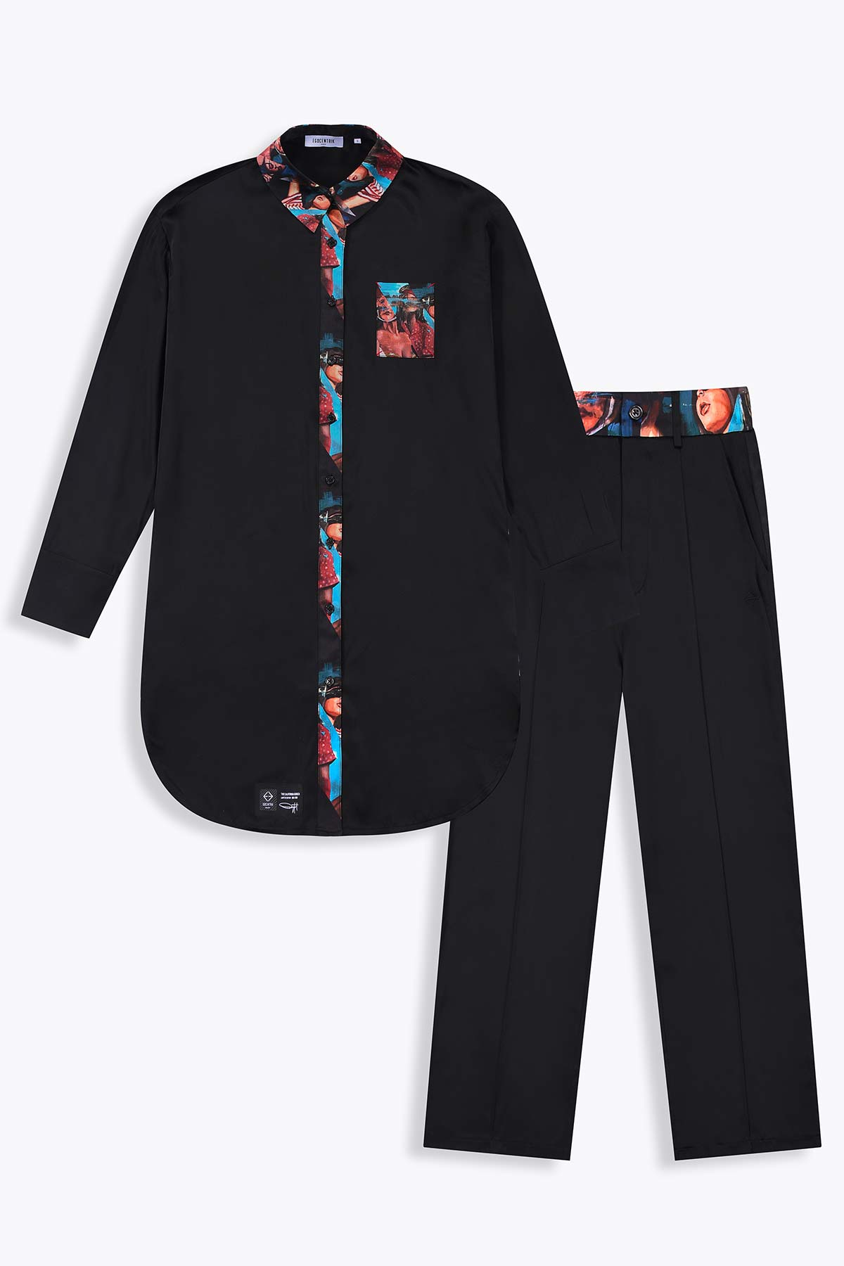 Pantalon femme fluide en soie "California Bunch"