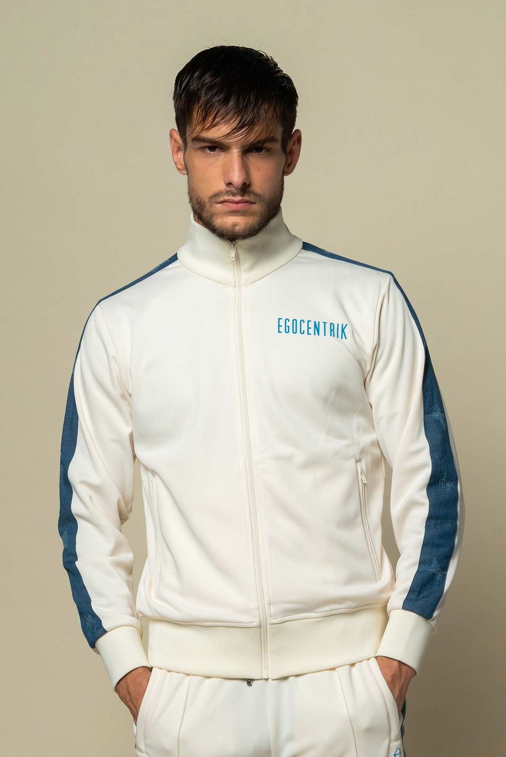 EGO USED DENIM TRACKSUIT PANTS