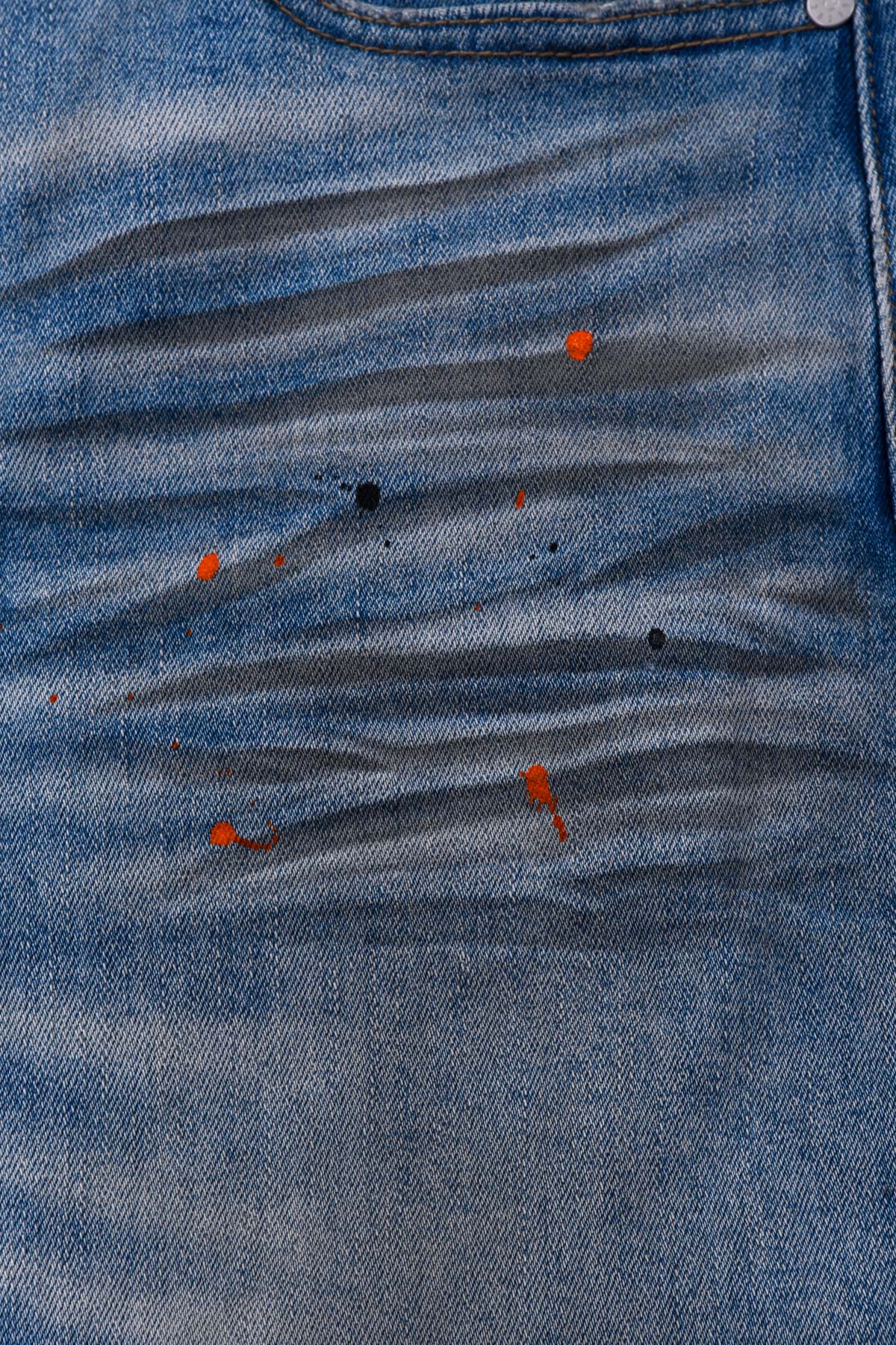 Jean Homme used brodé au dos